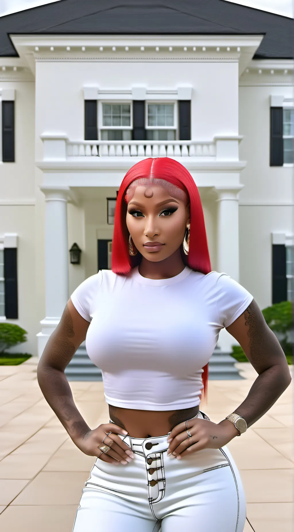 ai character: Armani background