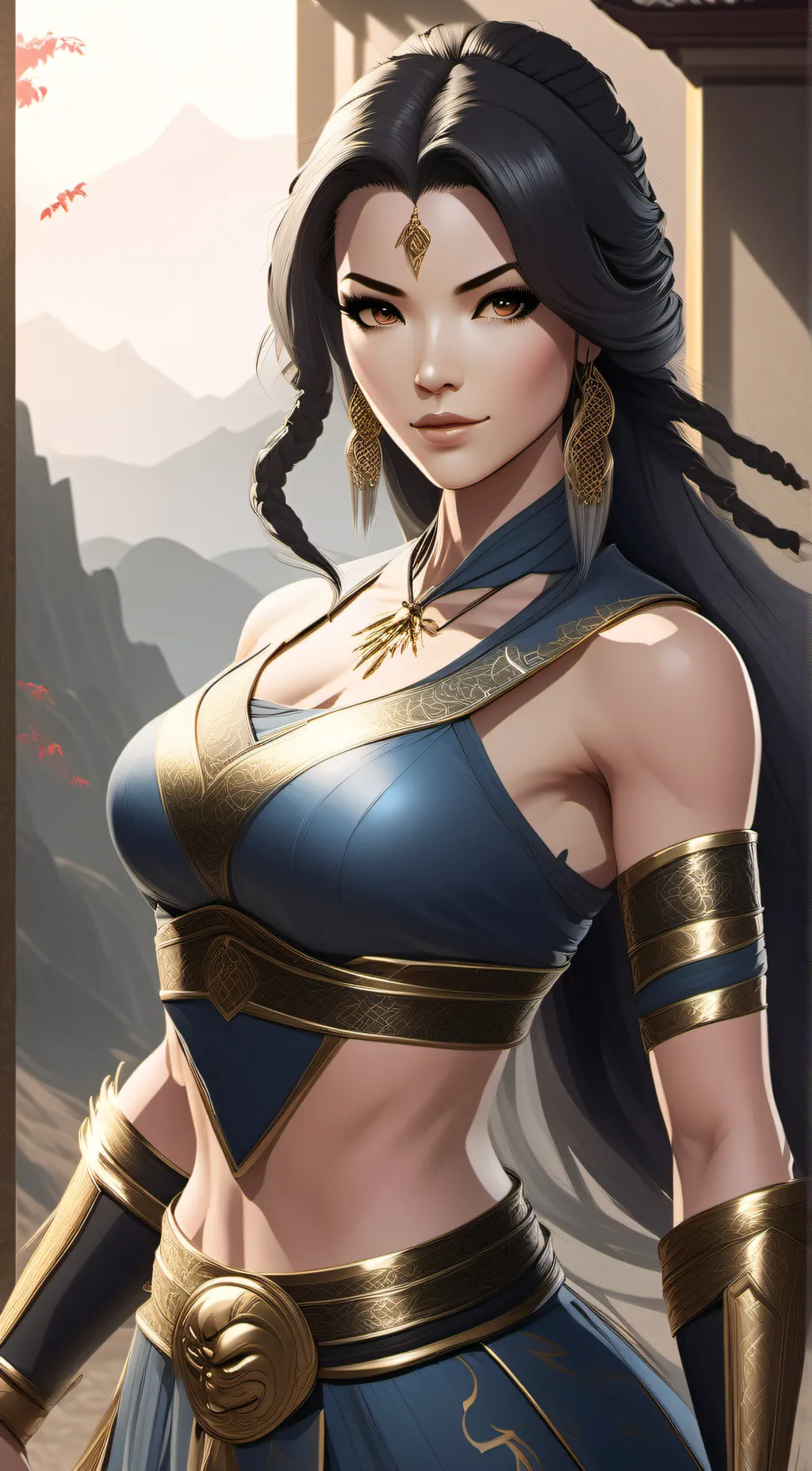 ai character: katana  background