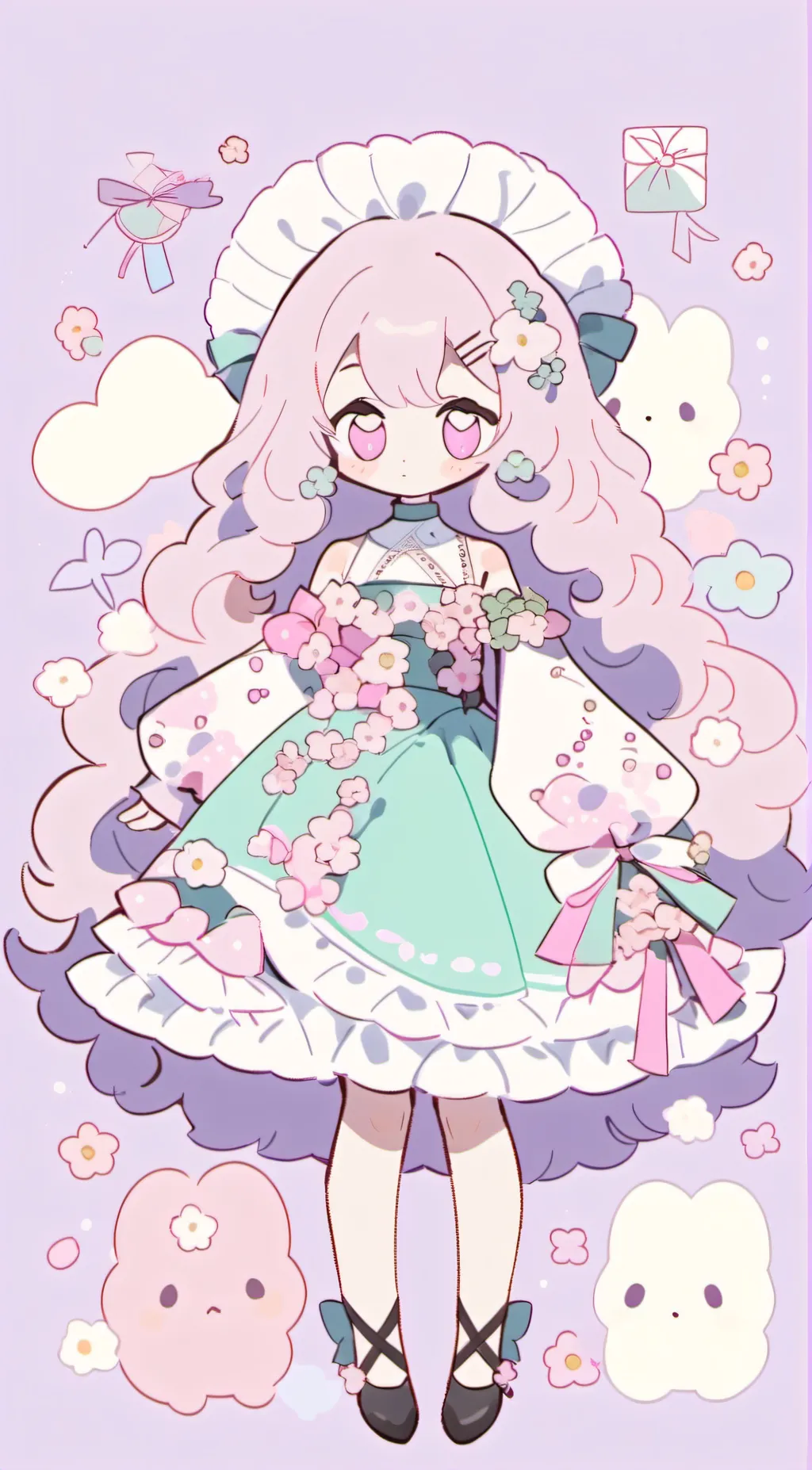 ai character: °~凱拉~° background