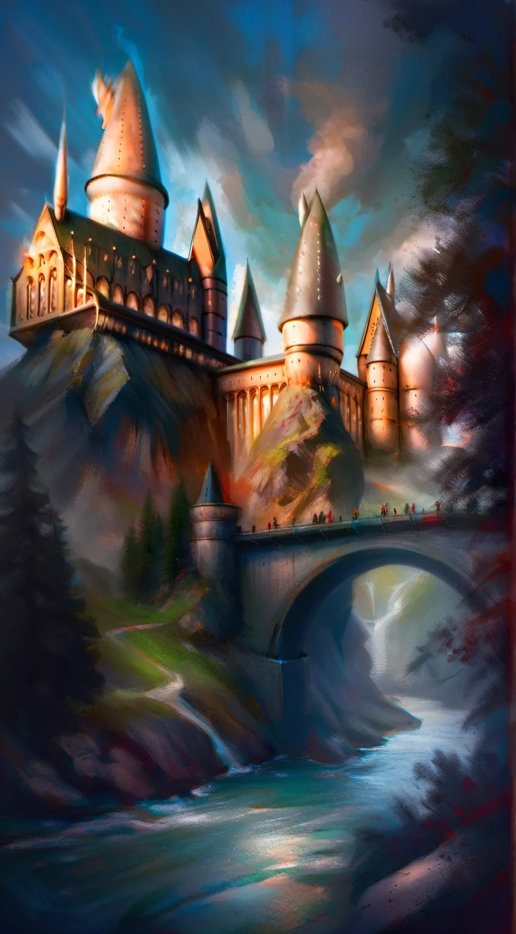 ai character: Hogwarts background
