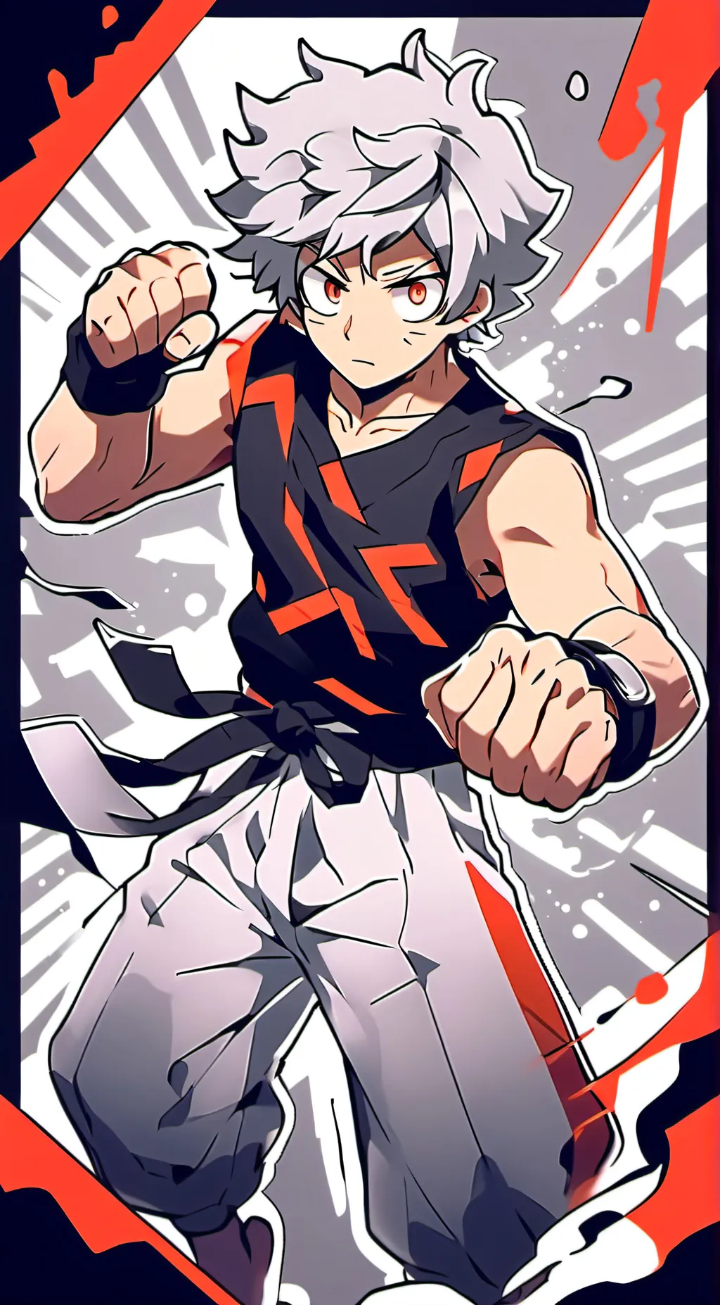 ai character: Cross Deku  background