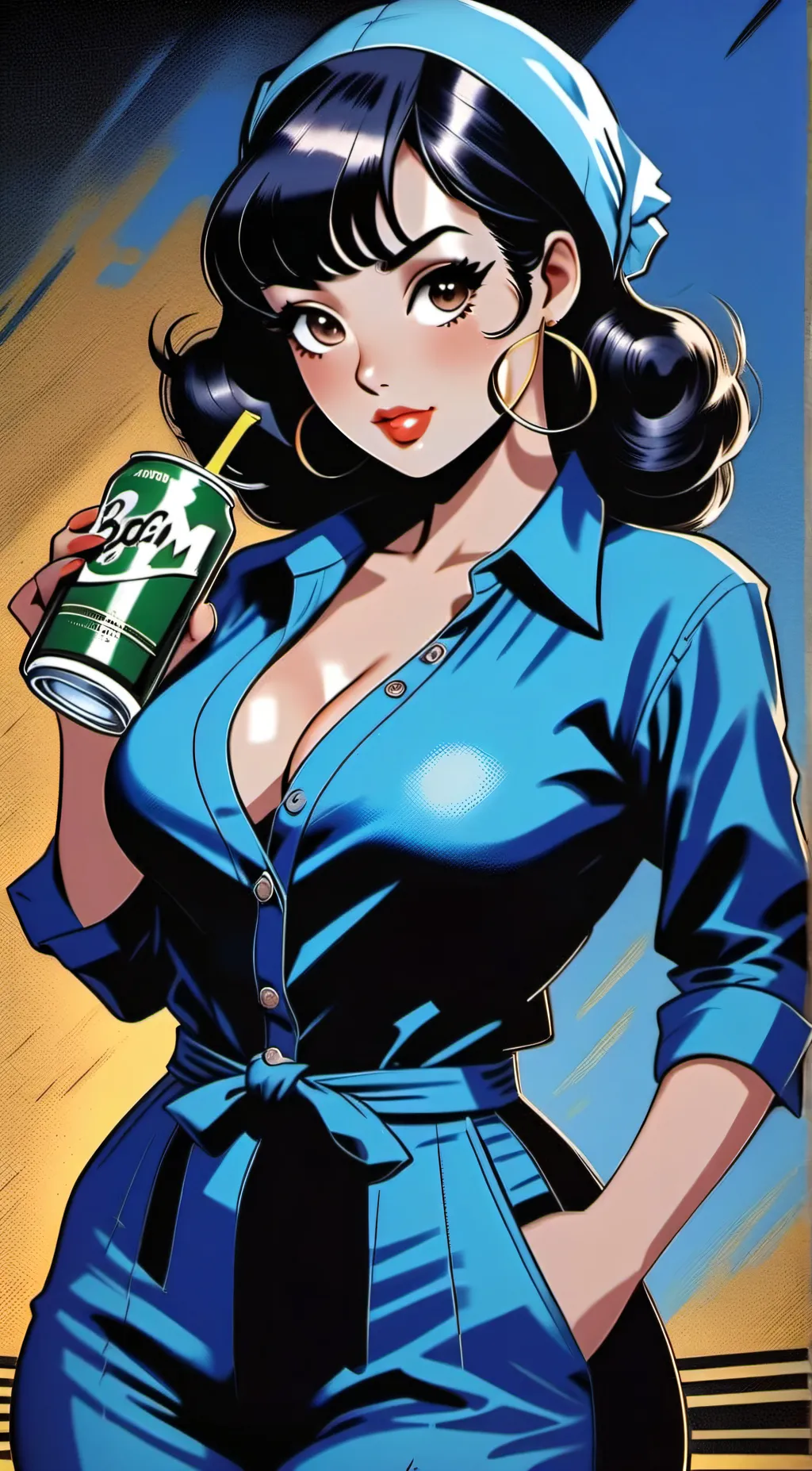 ai character: sandy sour background
