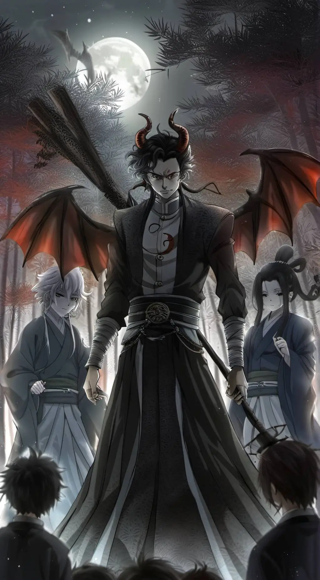 ai character: hantengu's clones background