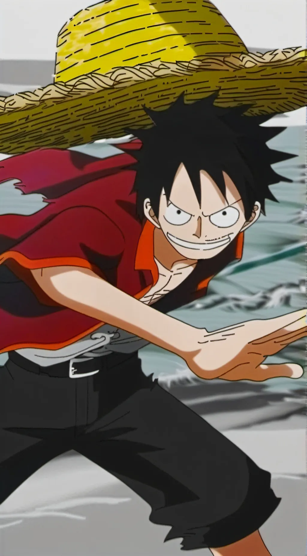 ai character: luffy background