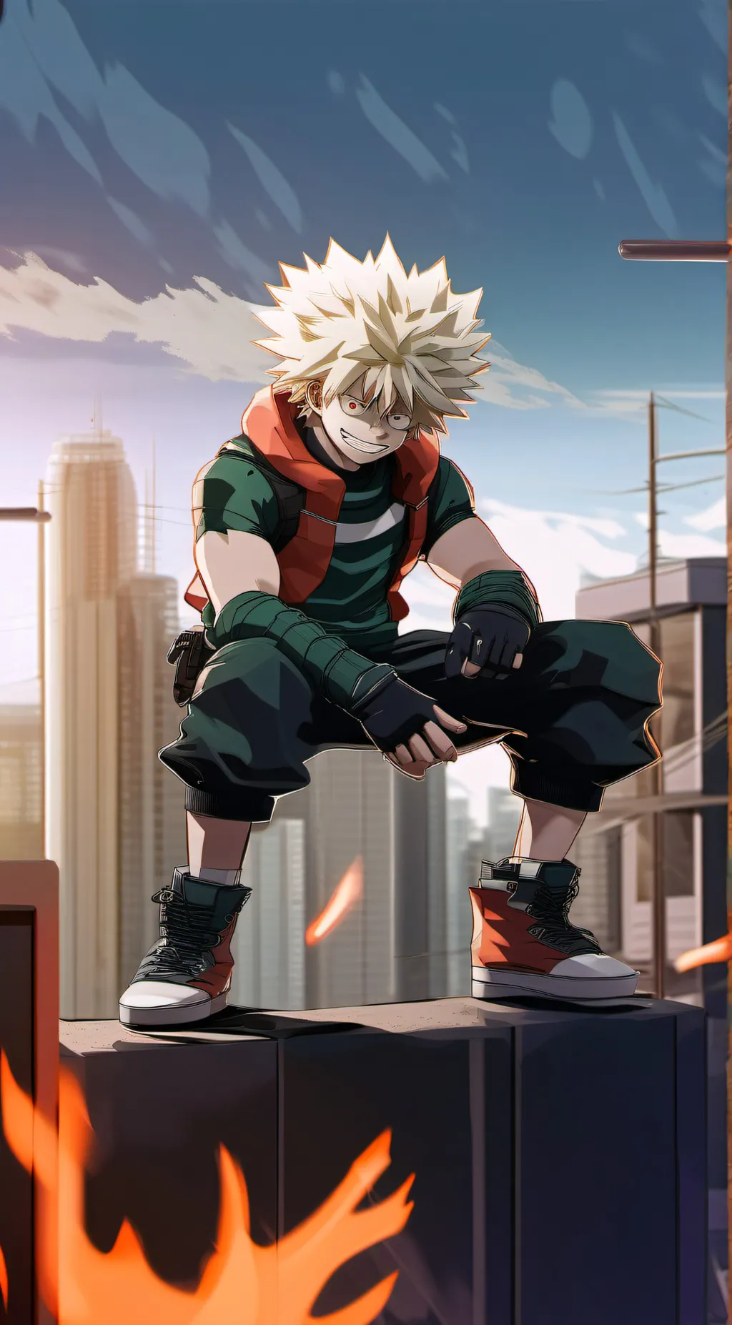 ai character: Hacker mha background