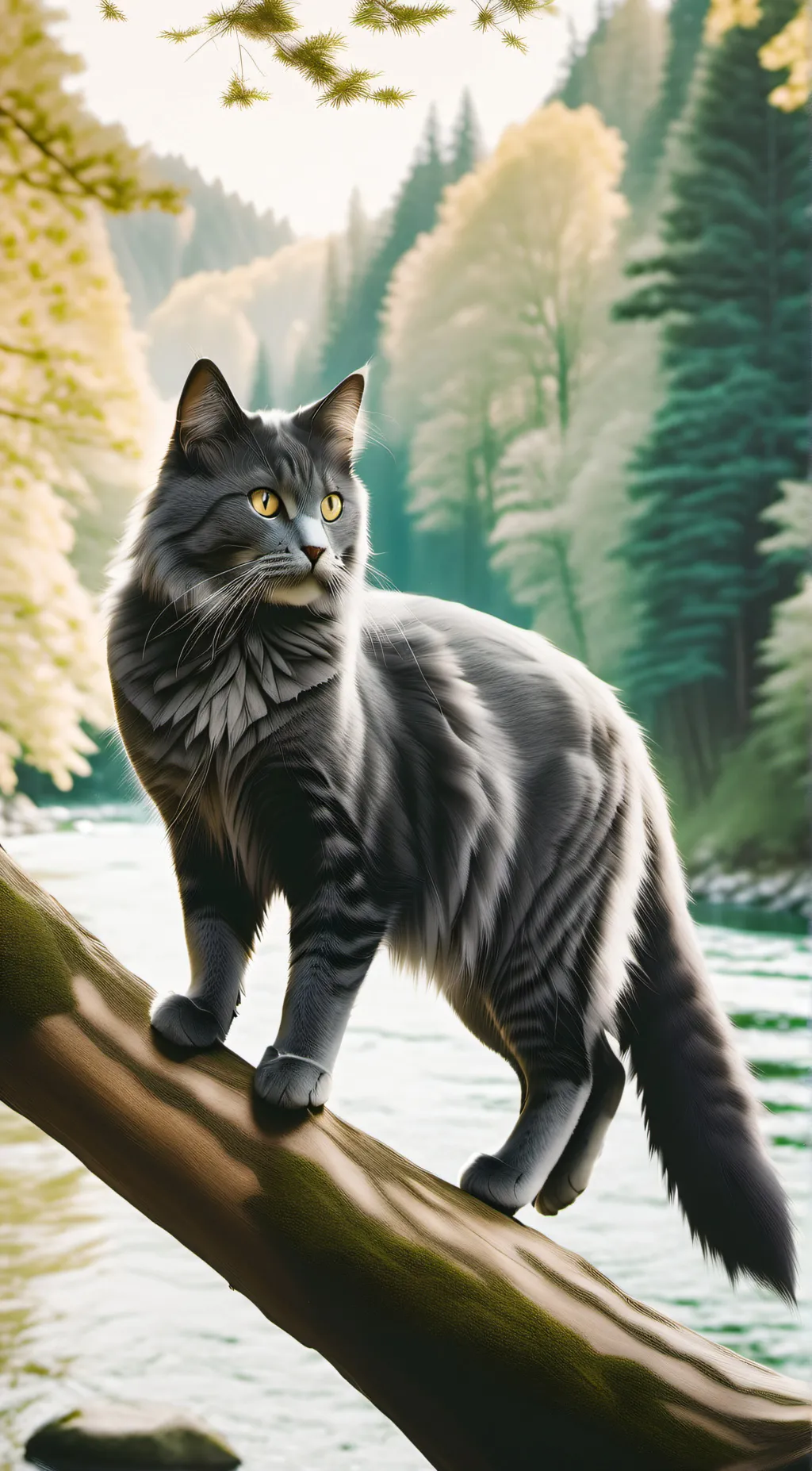 ai character: Graystripe background
