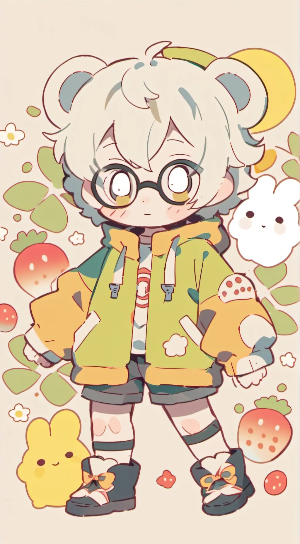 ai character: CHIBI background