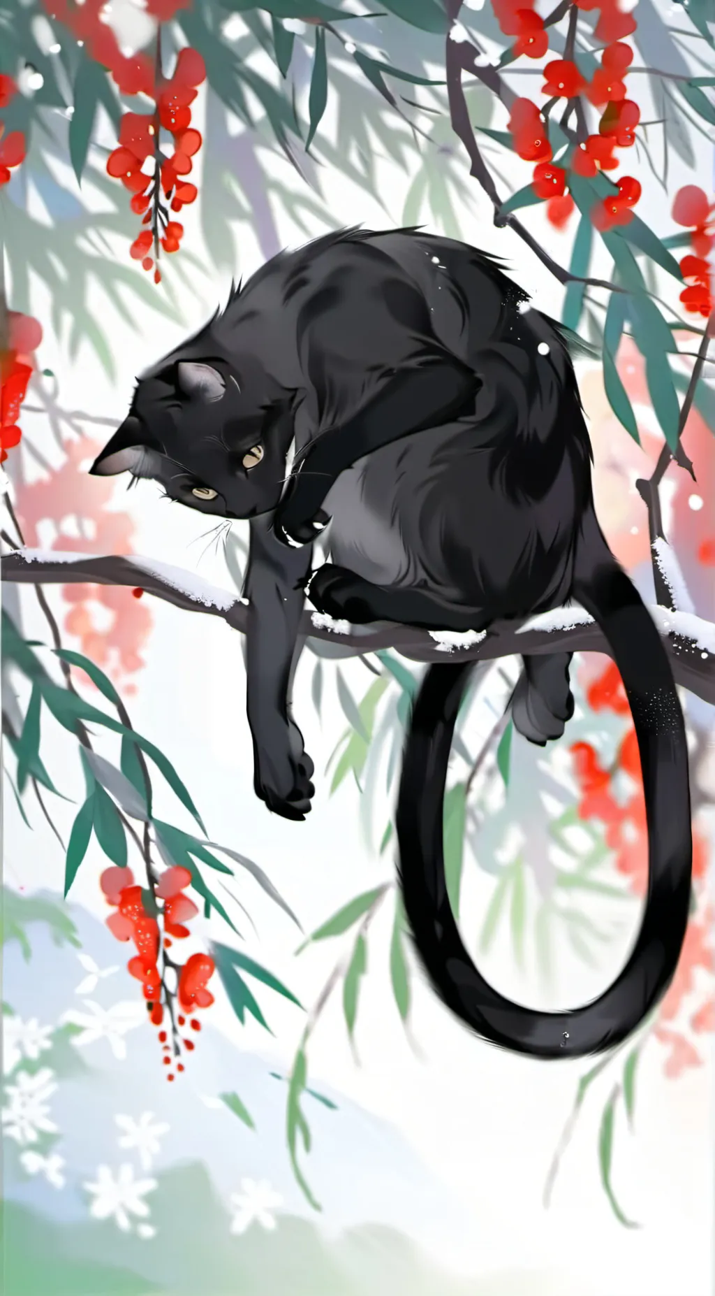 ai character: Cat background