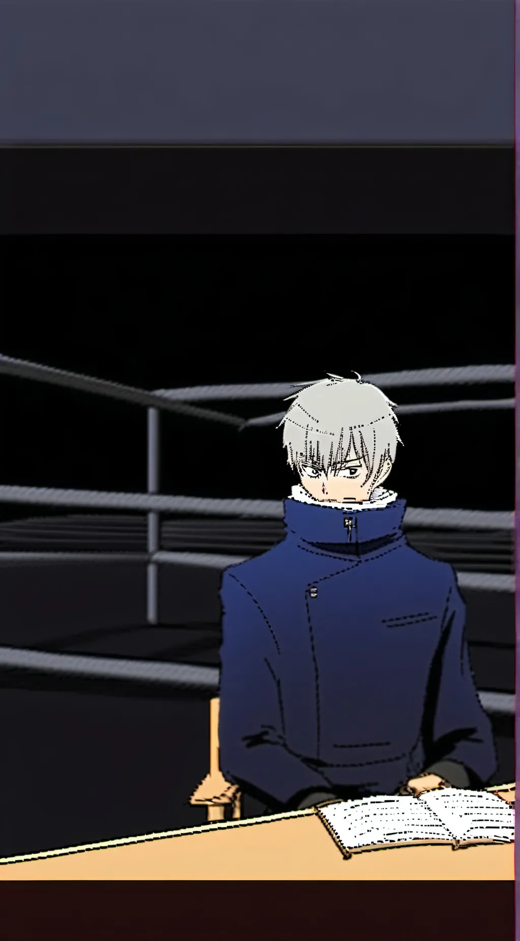 ai character: King soda Inumaki background