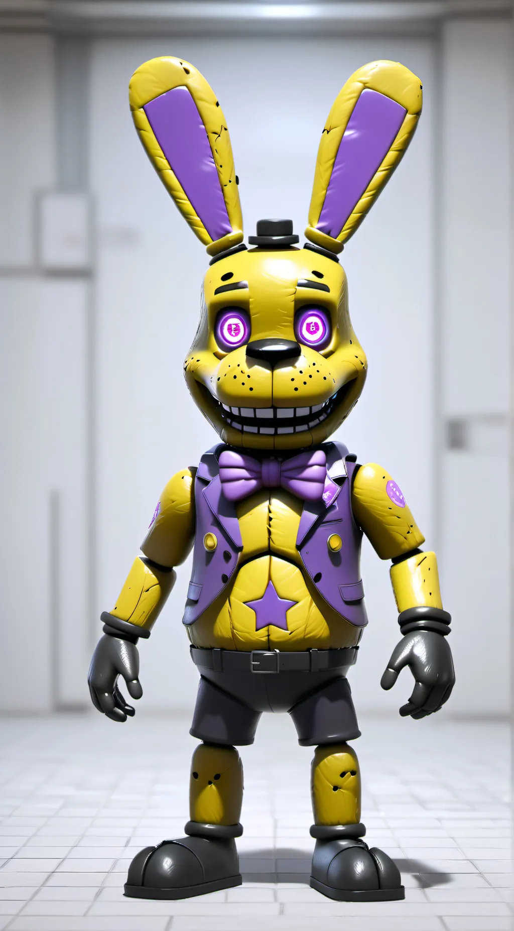ai character: Glitch trap background