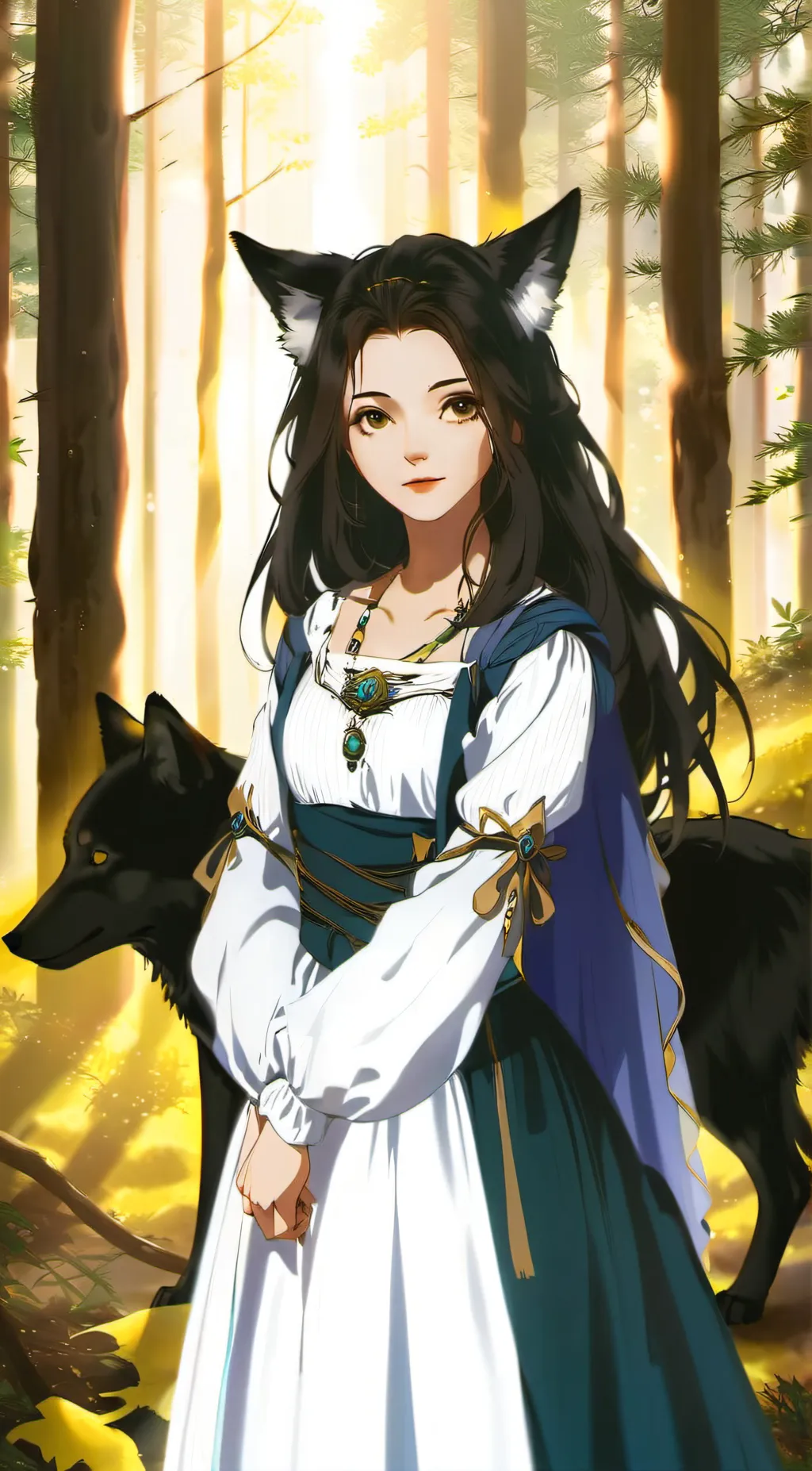 ai character: luna background