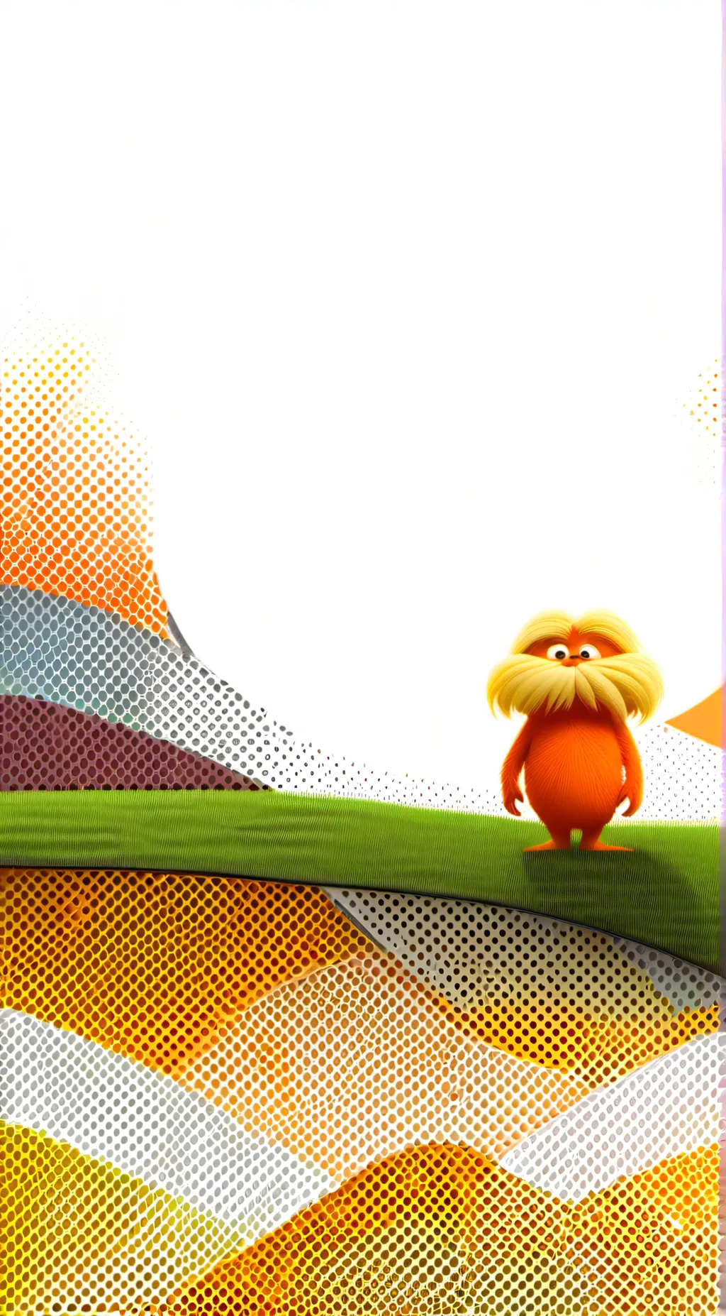 ai character: THE LORAX :3 background