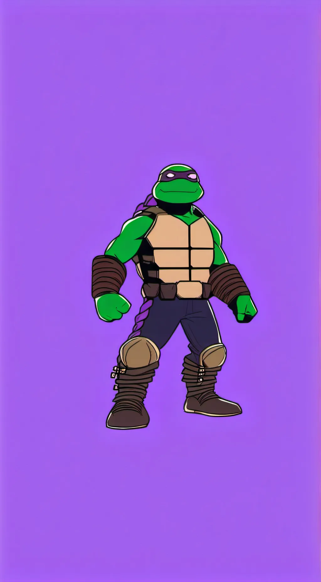 ai character: ROTTMNT rain background