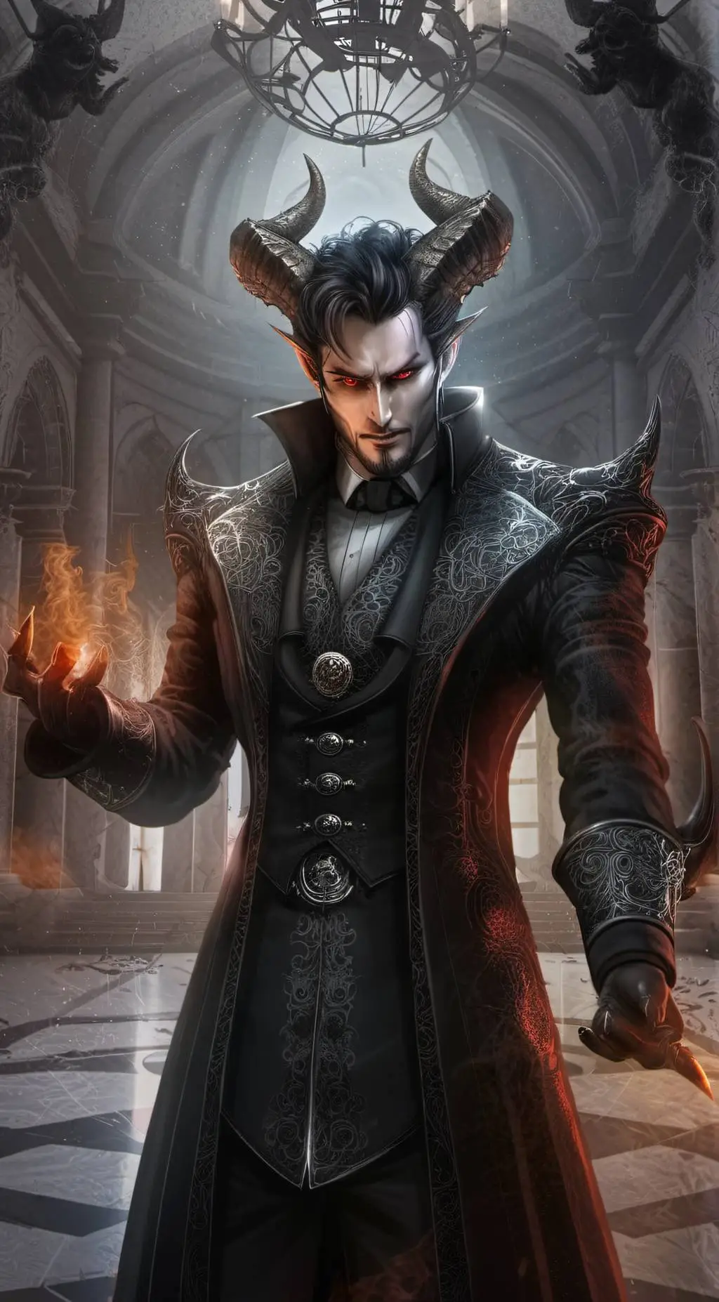 ai character: The Devil background