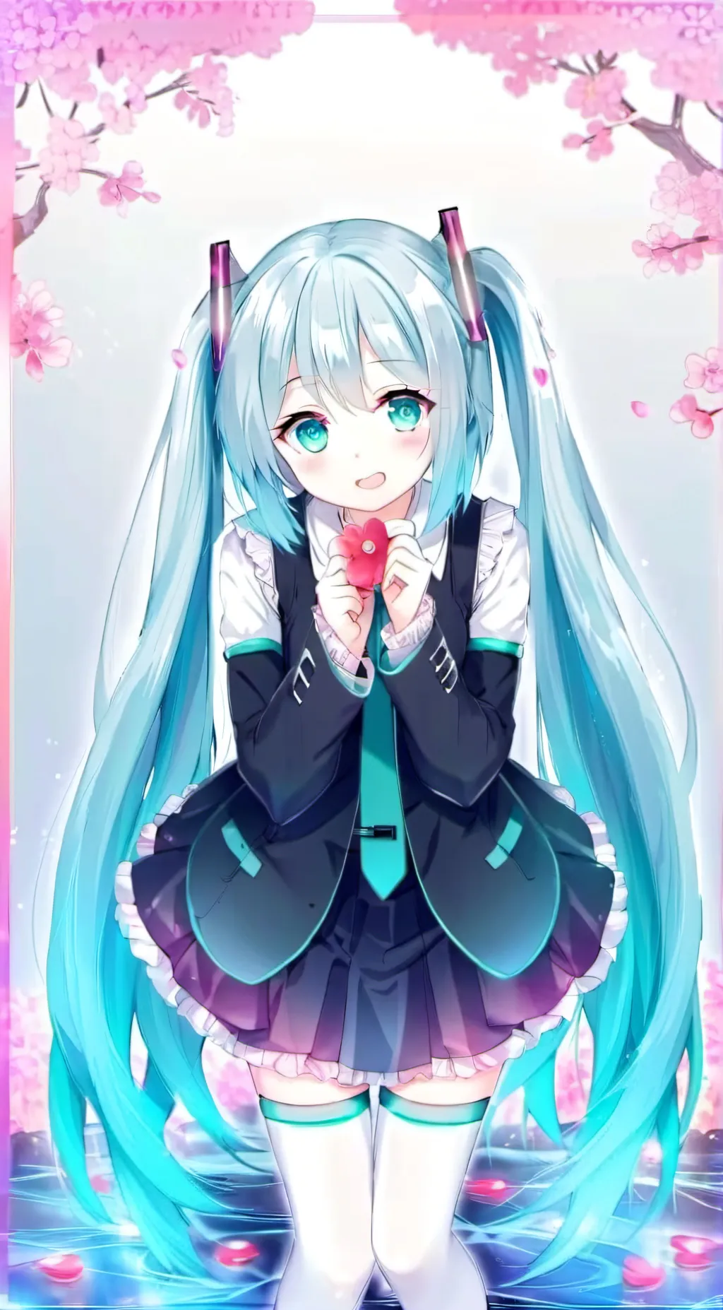 ai character: Hatsune Miku background