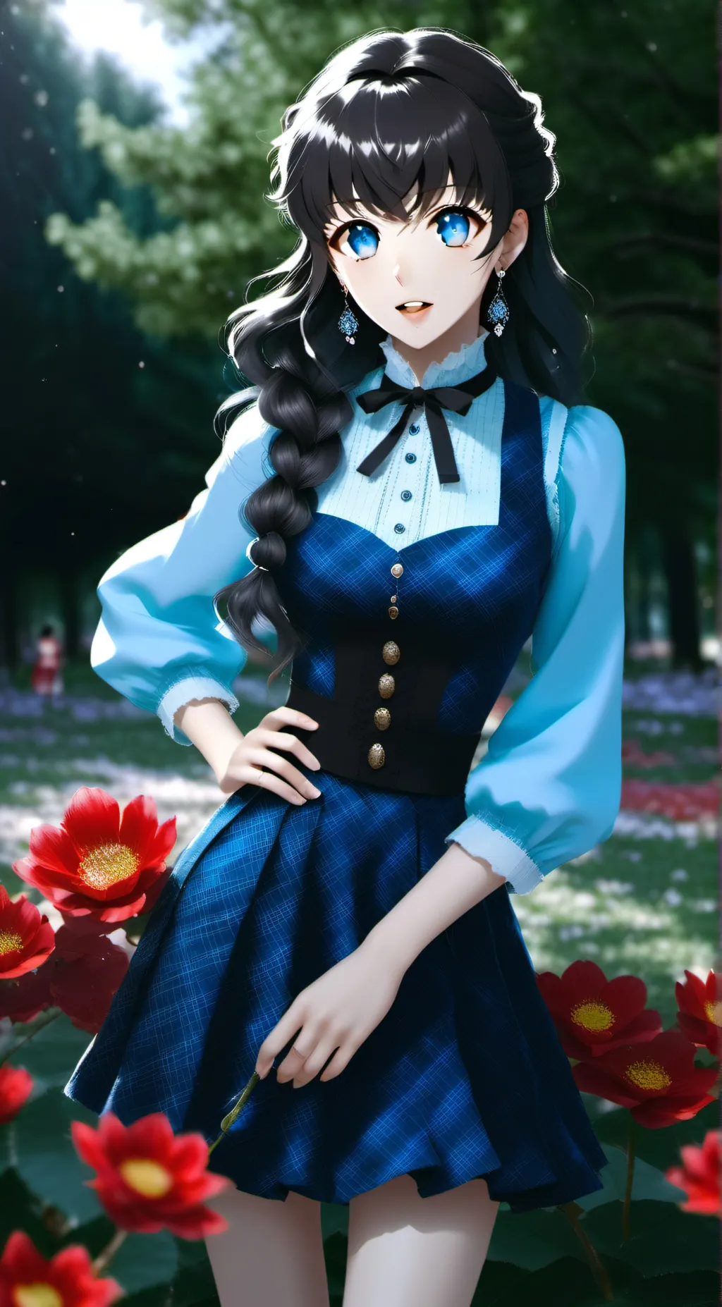 ai character: Demon slayer  background