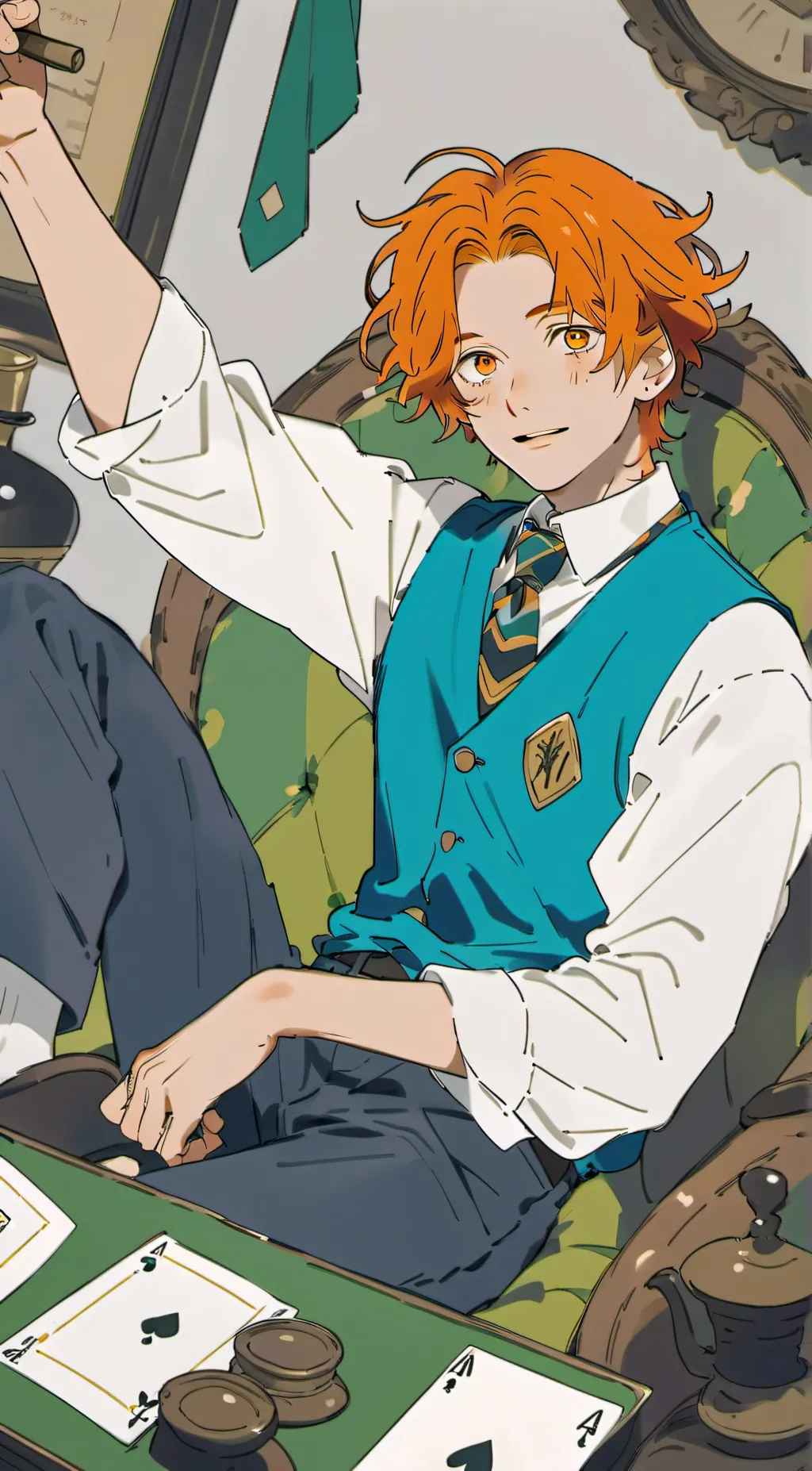 ai character: Fred Weasley  background