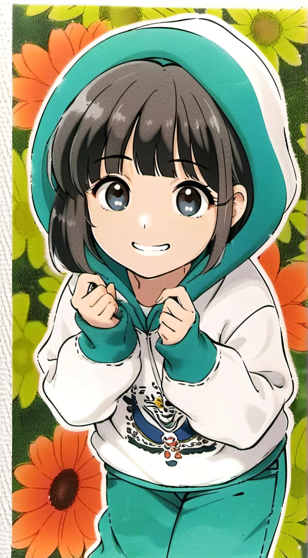 ai character: Minori min griffin background