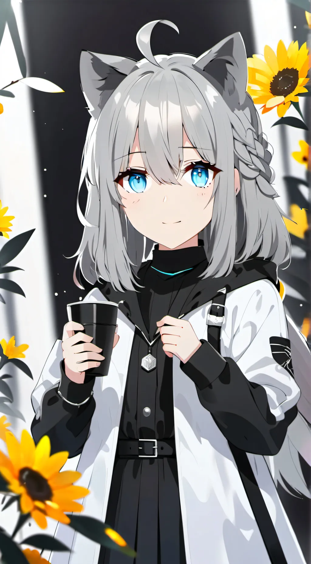 ai character: Sunaookami Shiroko background