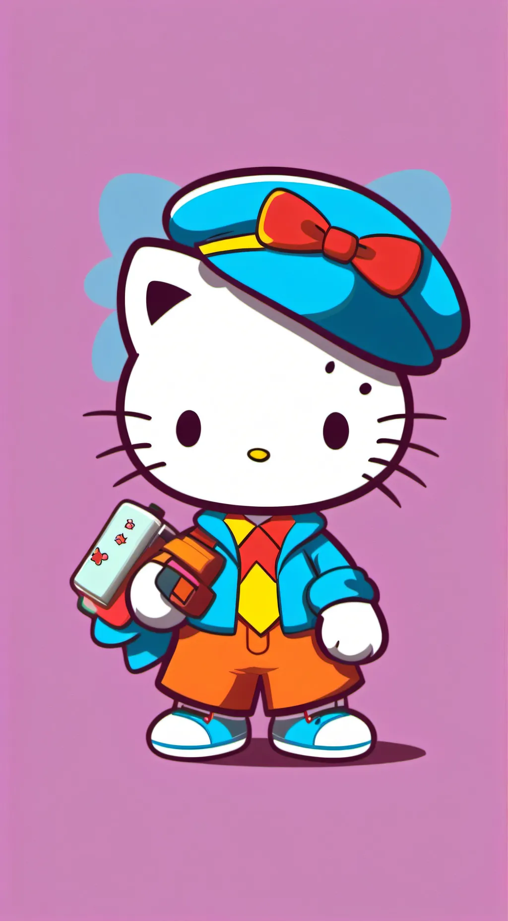 ai character: Hello Kitty in MHA background