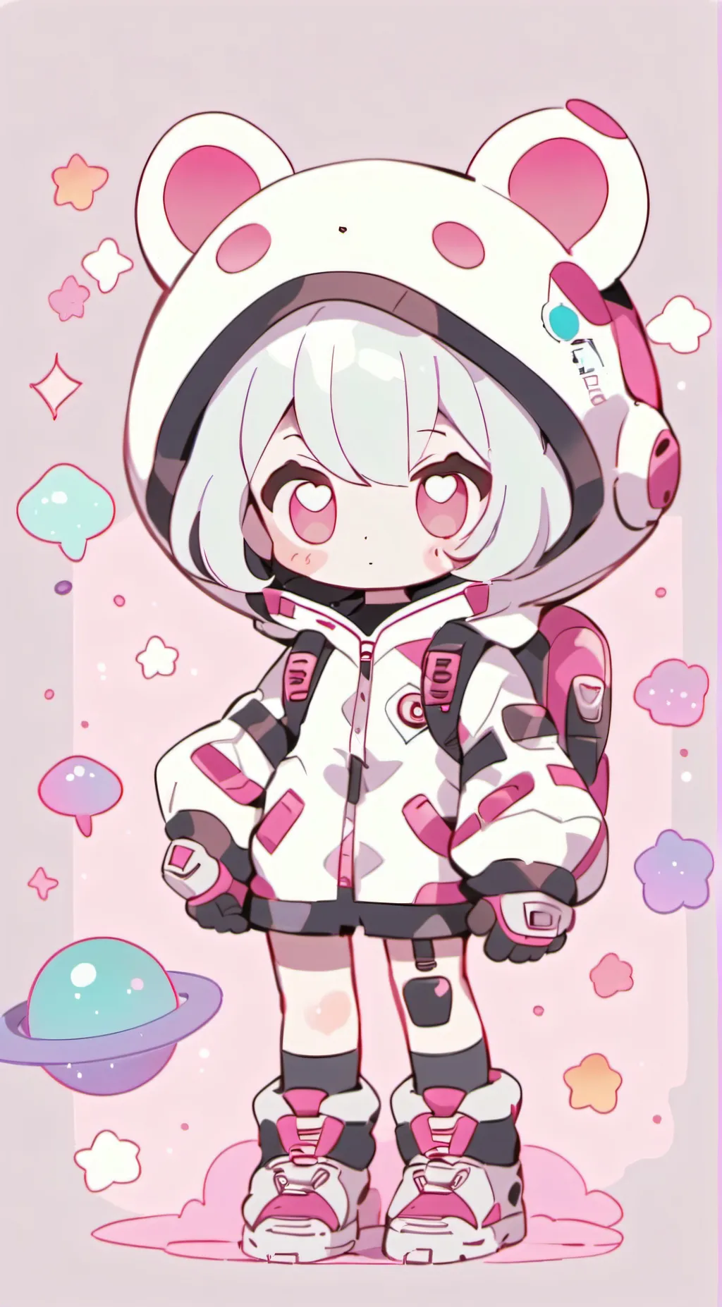 ai character: love test background