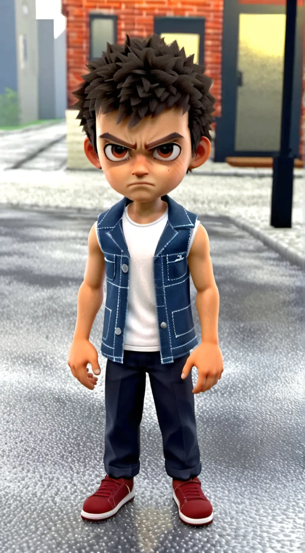 ai character: Damian James  background