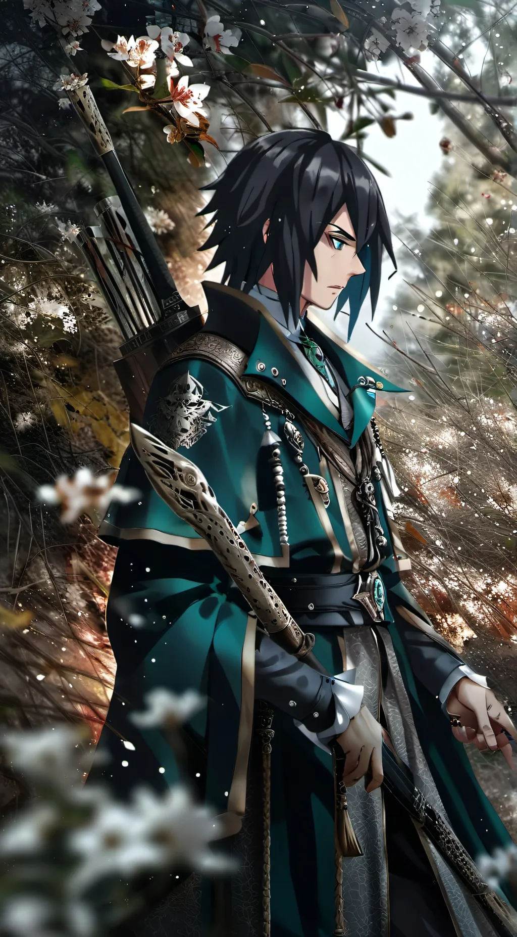 ai character: giyuu tomioka background