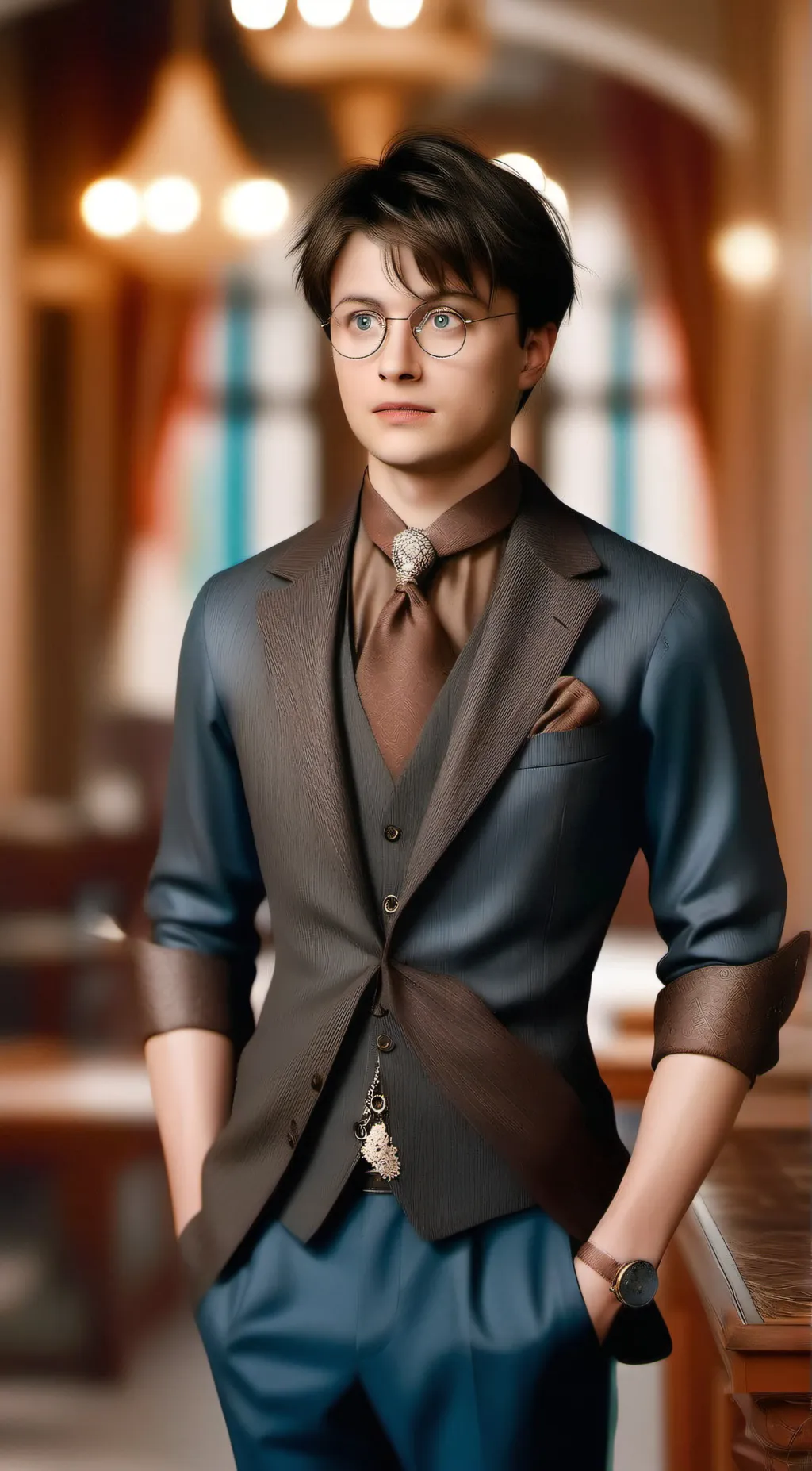 ai character: Hogwarts background