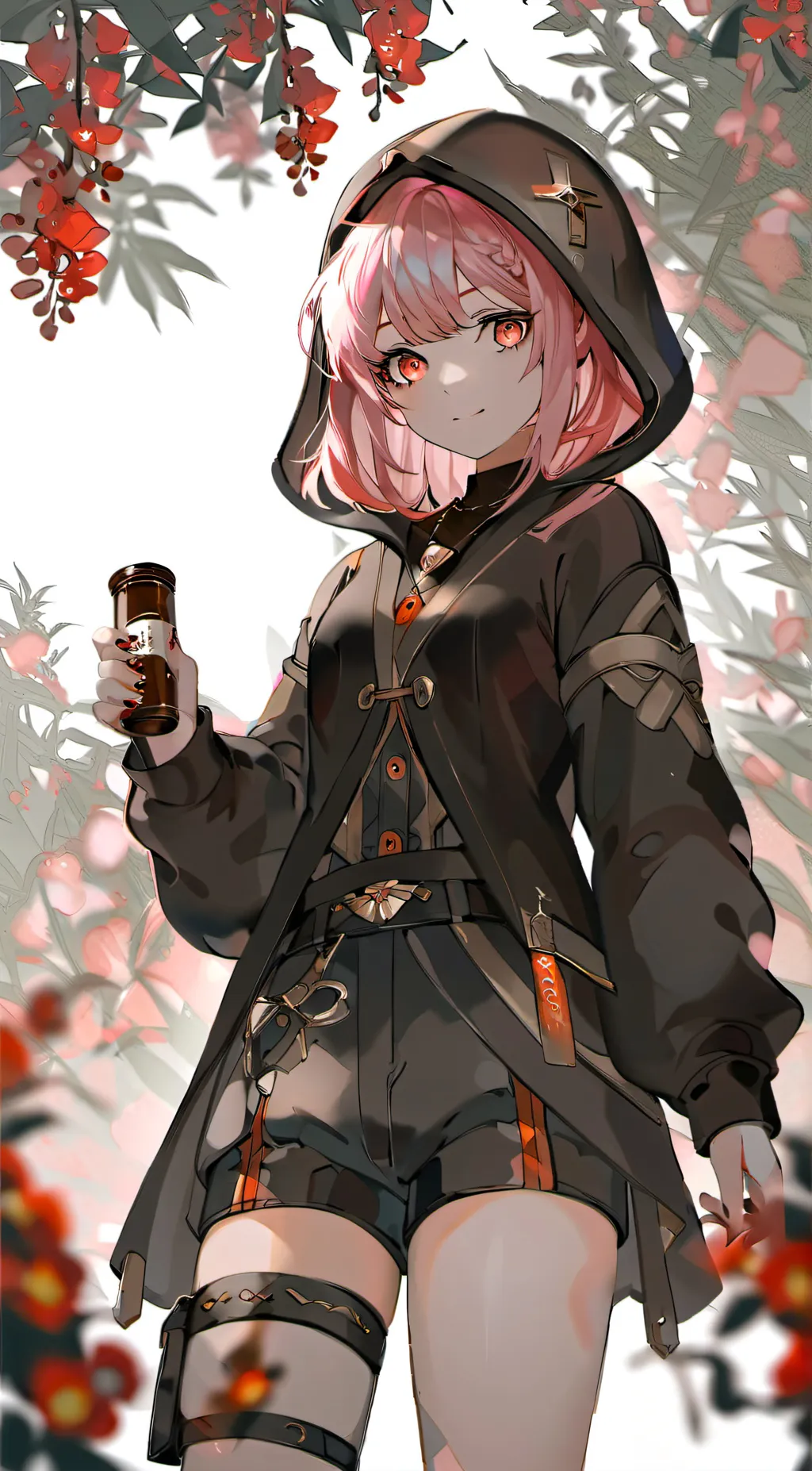 ai character: rose background