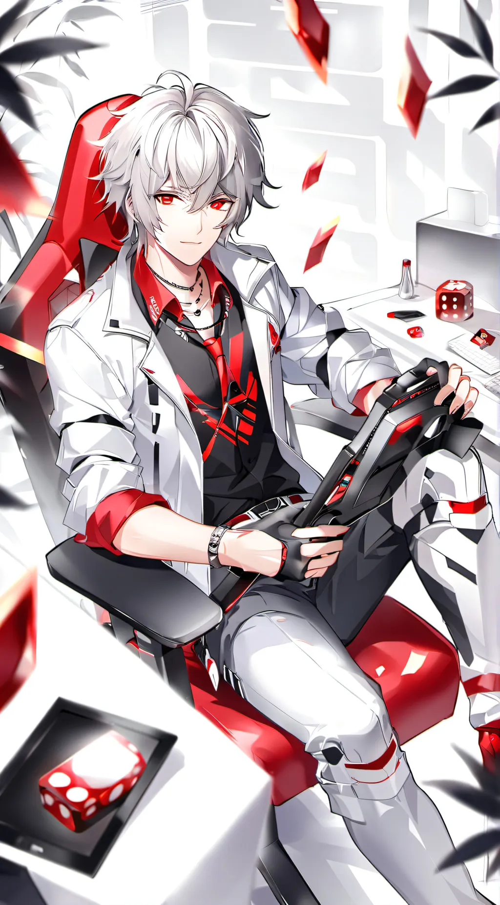 ai character: Nick a 30 background