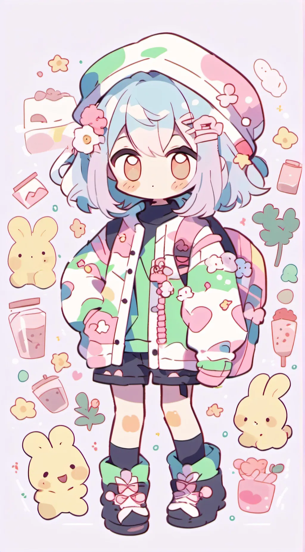 ai character: KNY Valentines Day background
