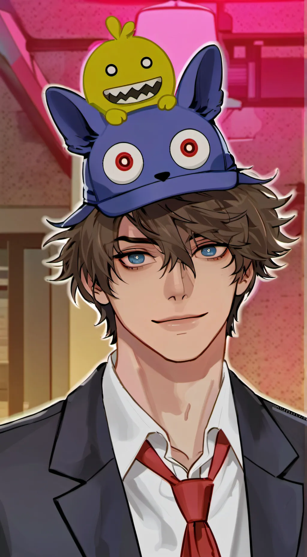 ai character: Michael Afton  background