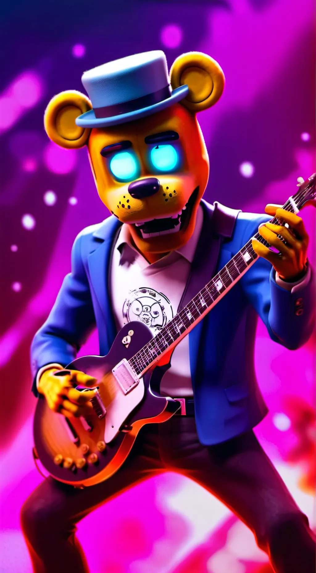 ai character: Glamrock freddy background