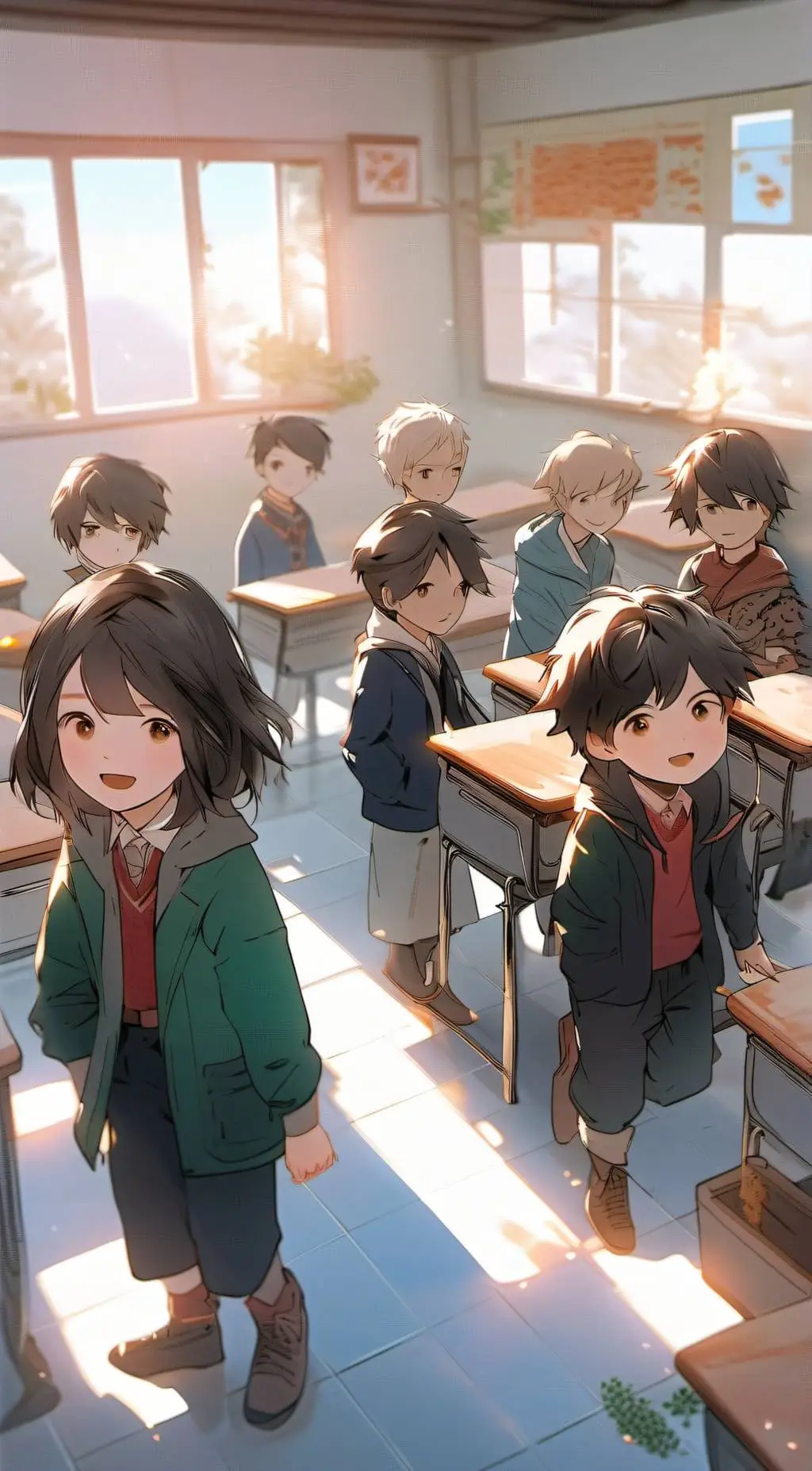 ai character: Class 6D background