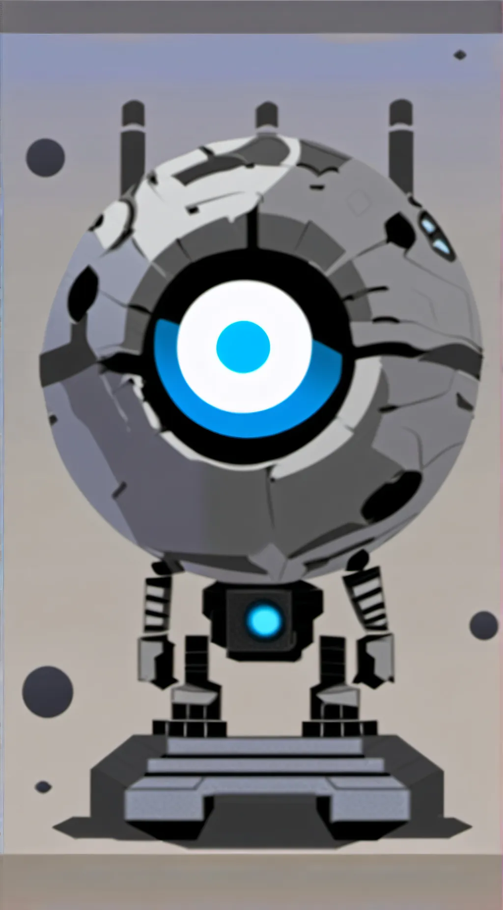 ai character: PORTAL 2  background
