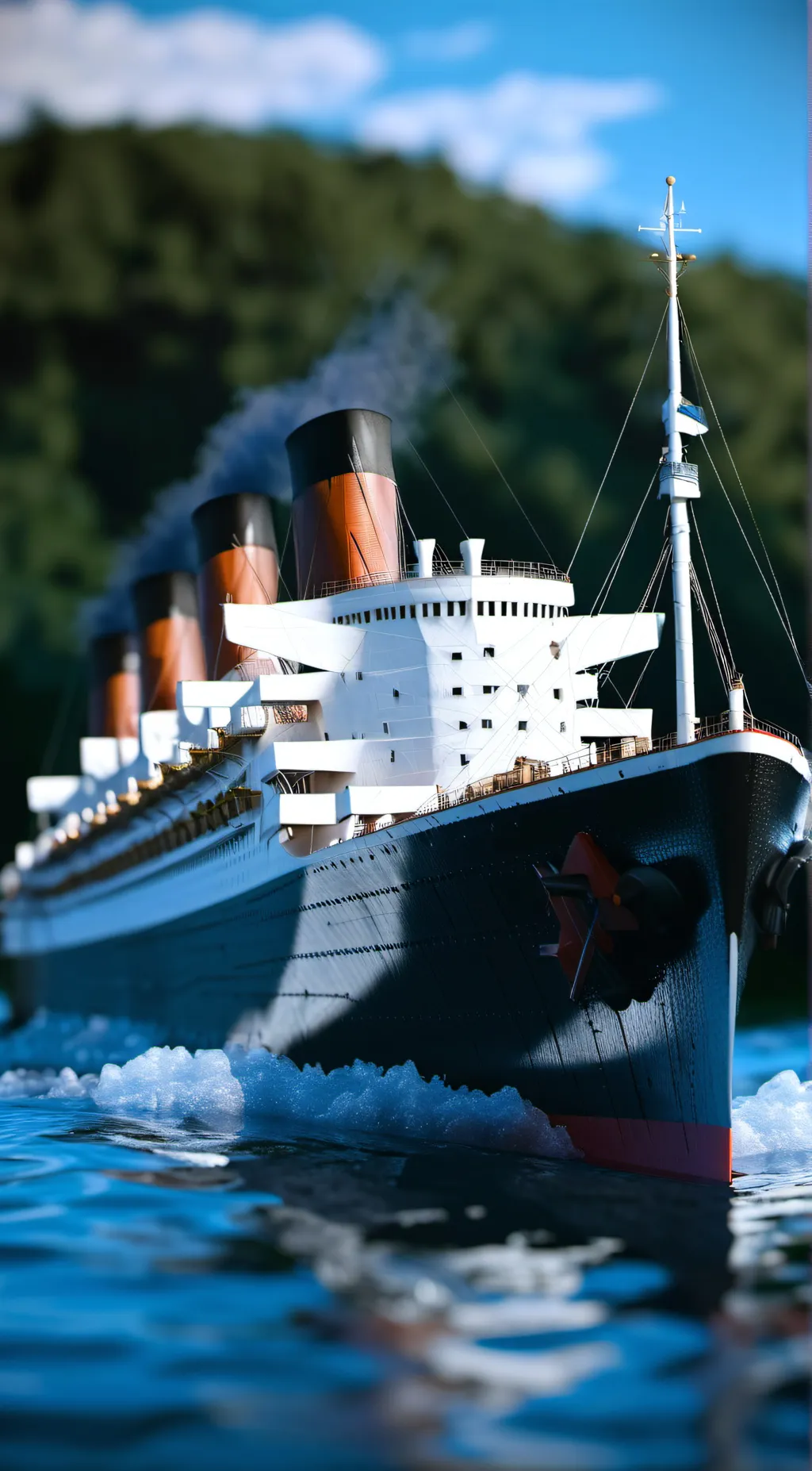 ai character: titanic  background