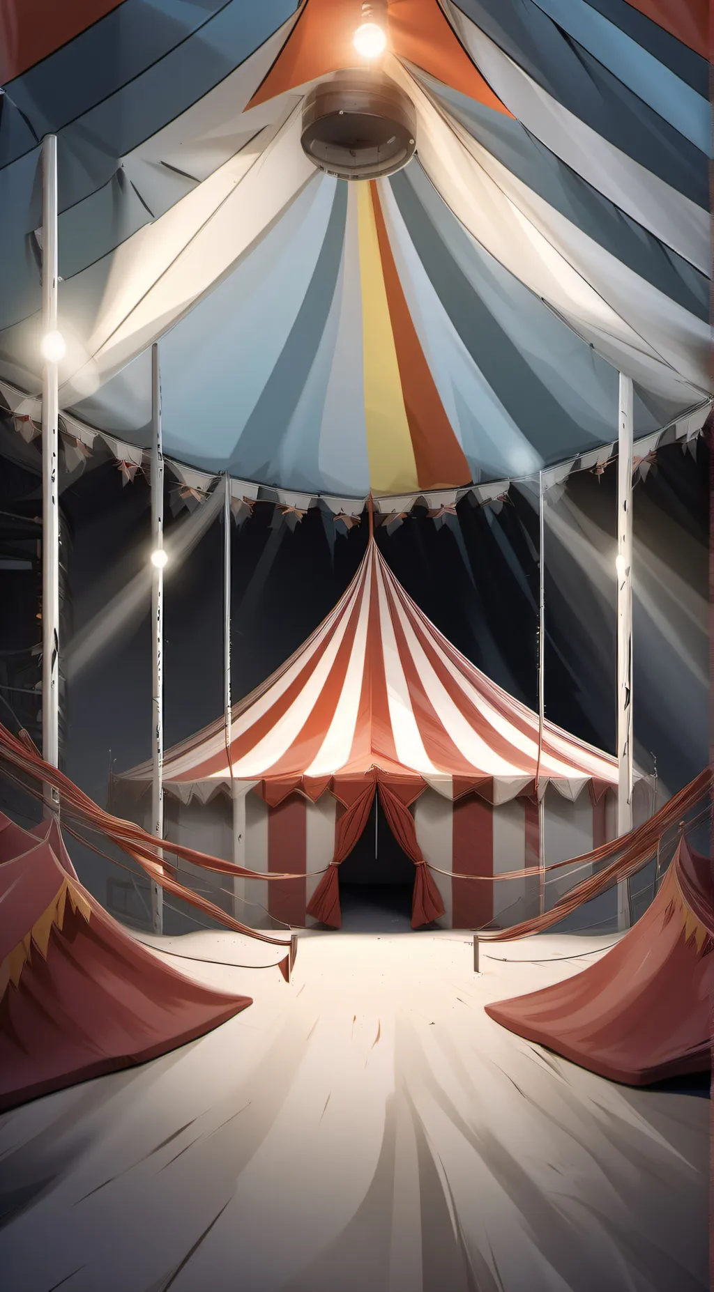 ai character: the amazing circus background
