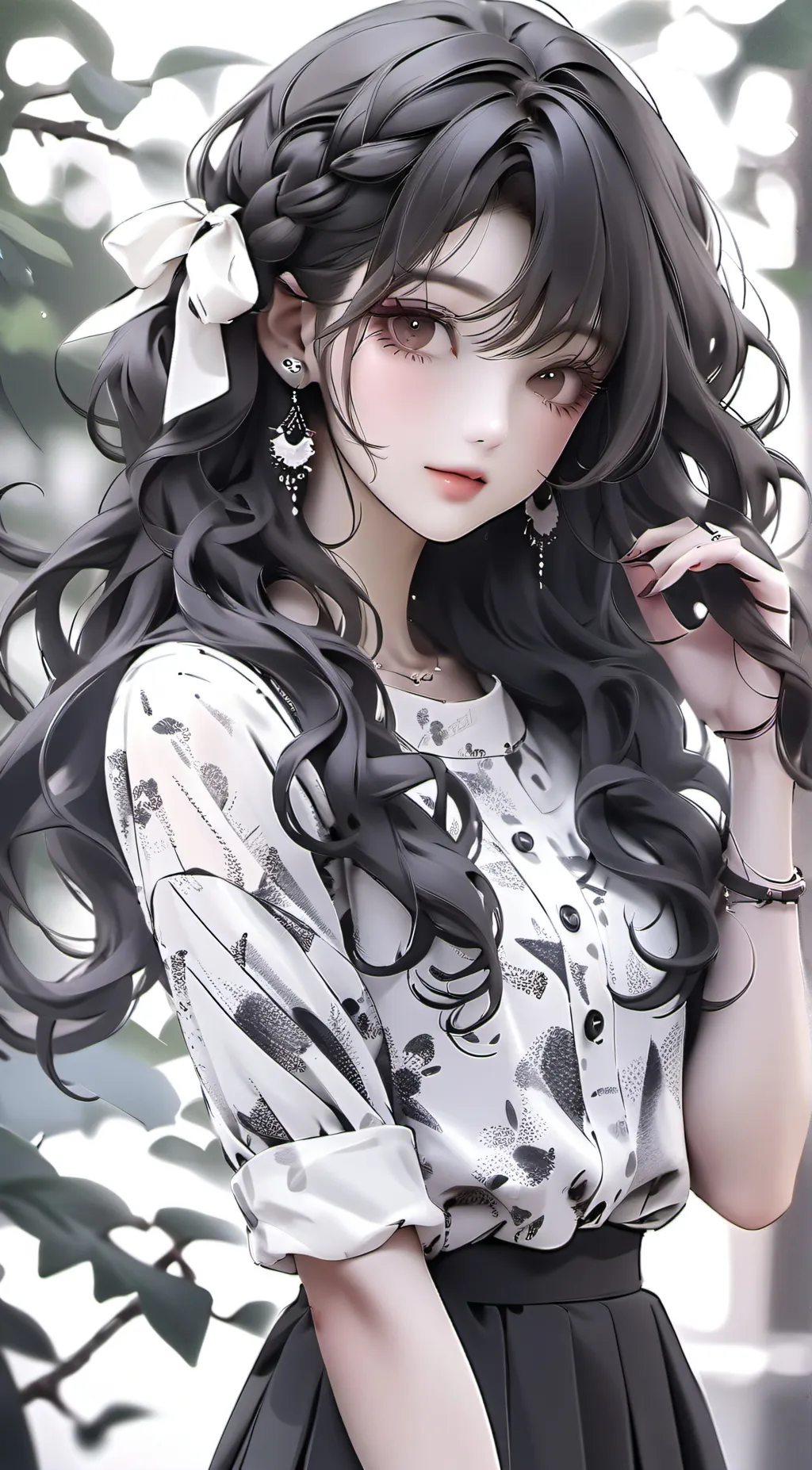ai character: Violet background