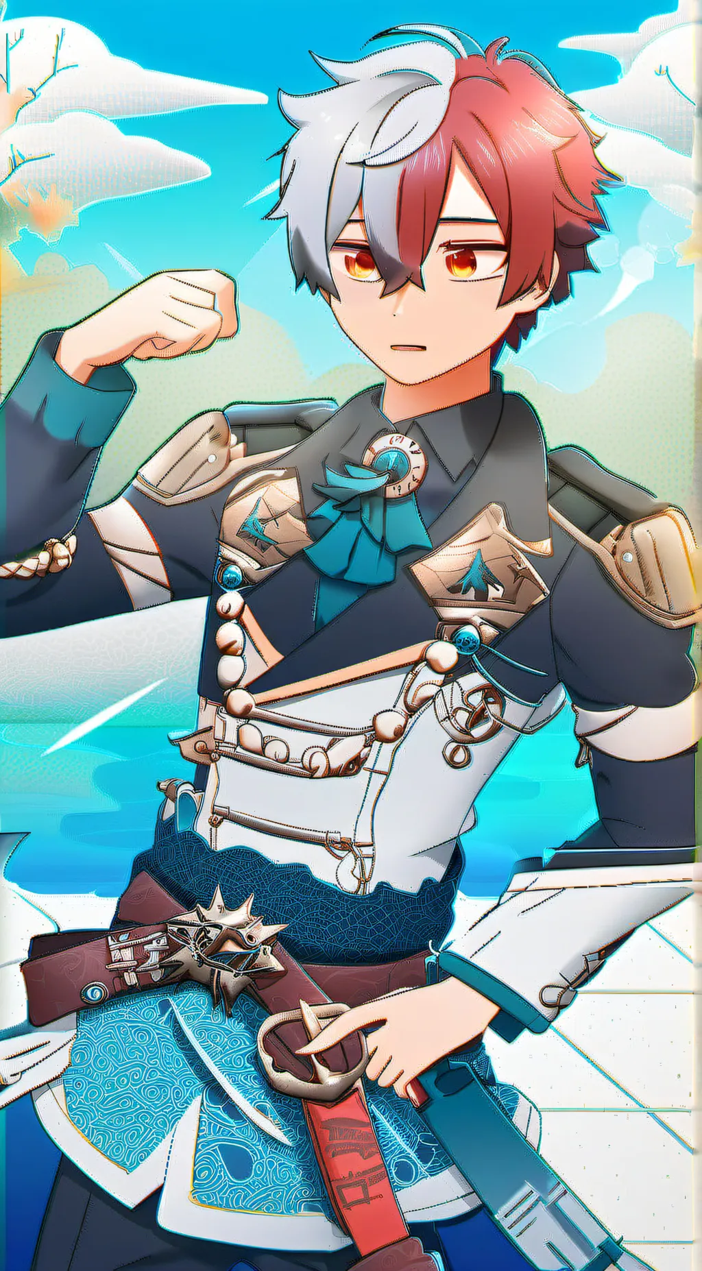 ai character: Todoroki  background