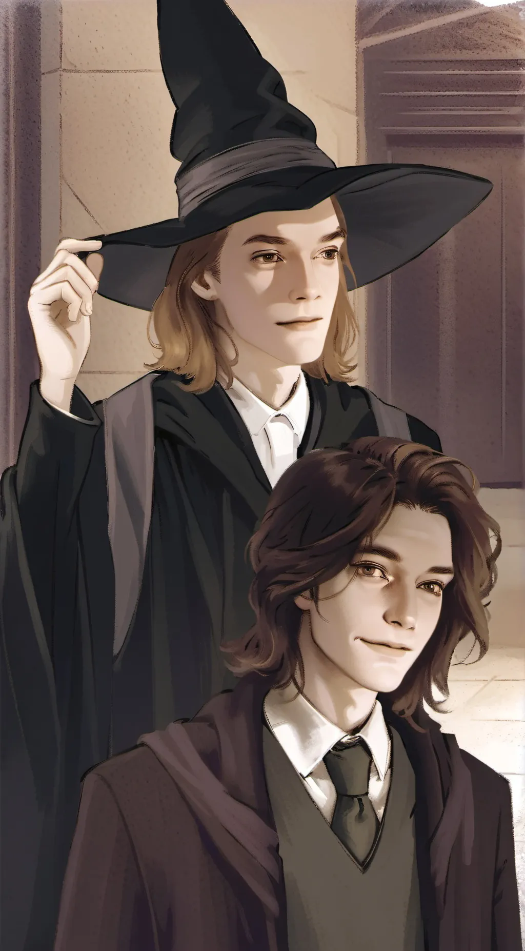 ai character: Hogwarts  background