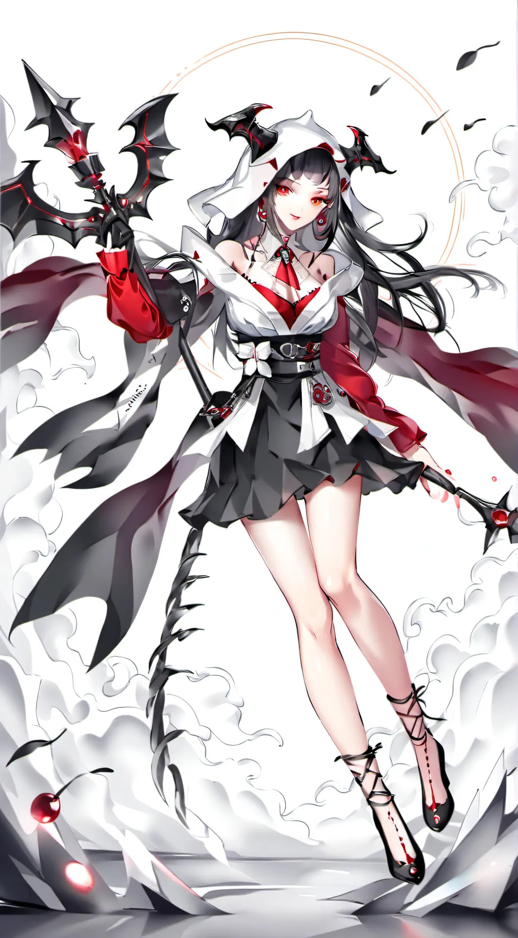 ai character: Queen of hell background