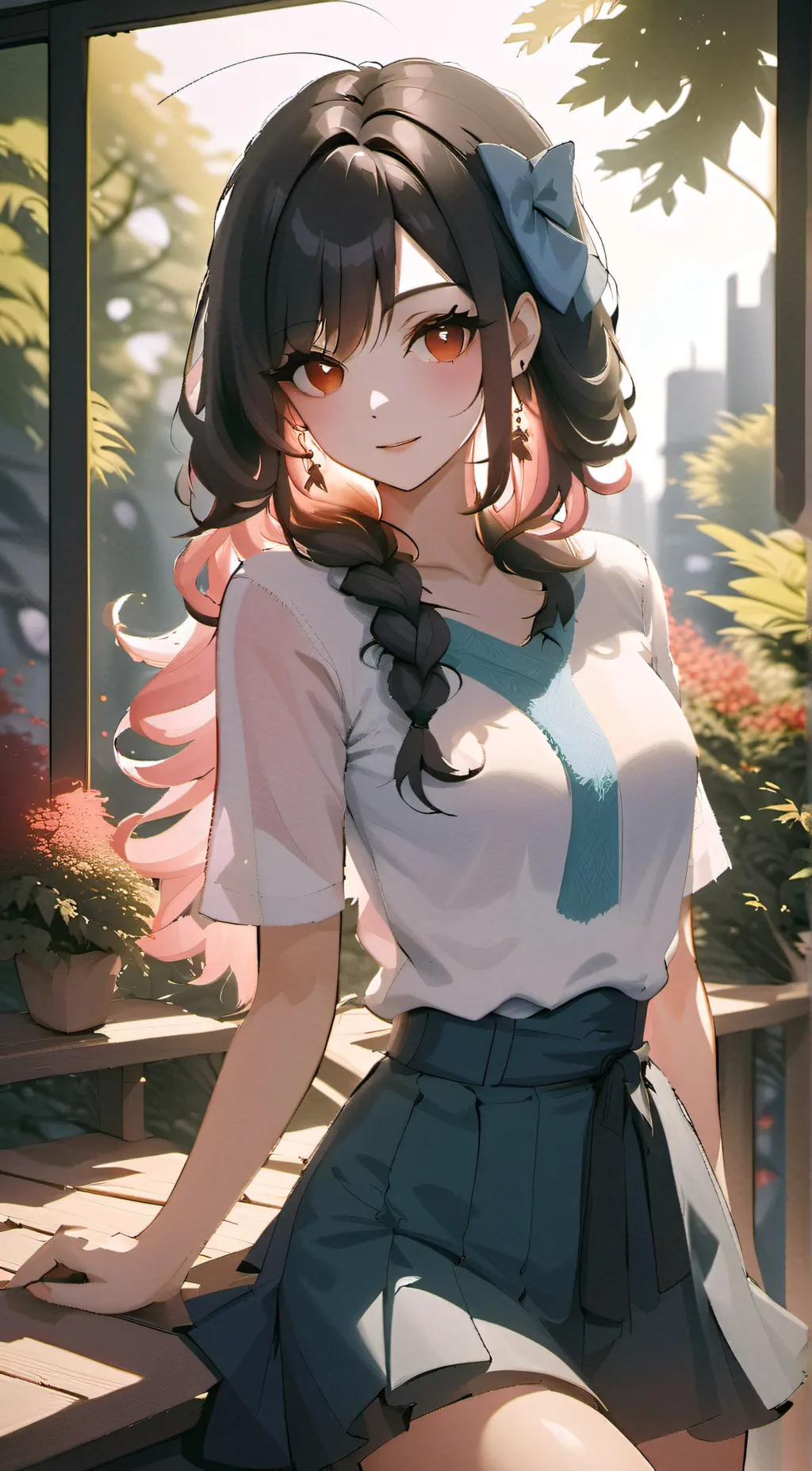 ai character: Sakura background