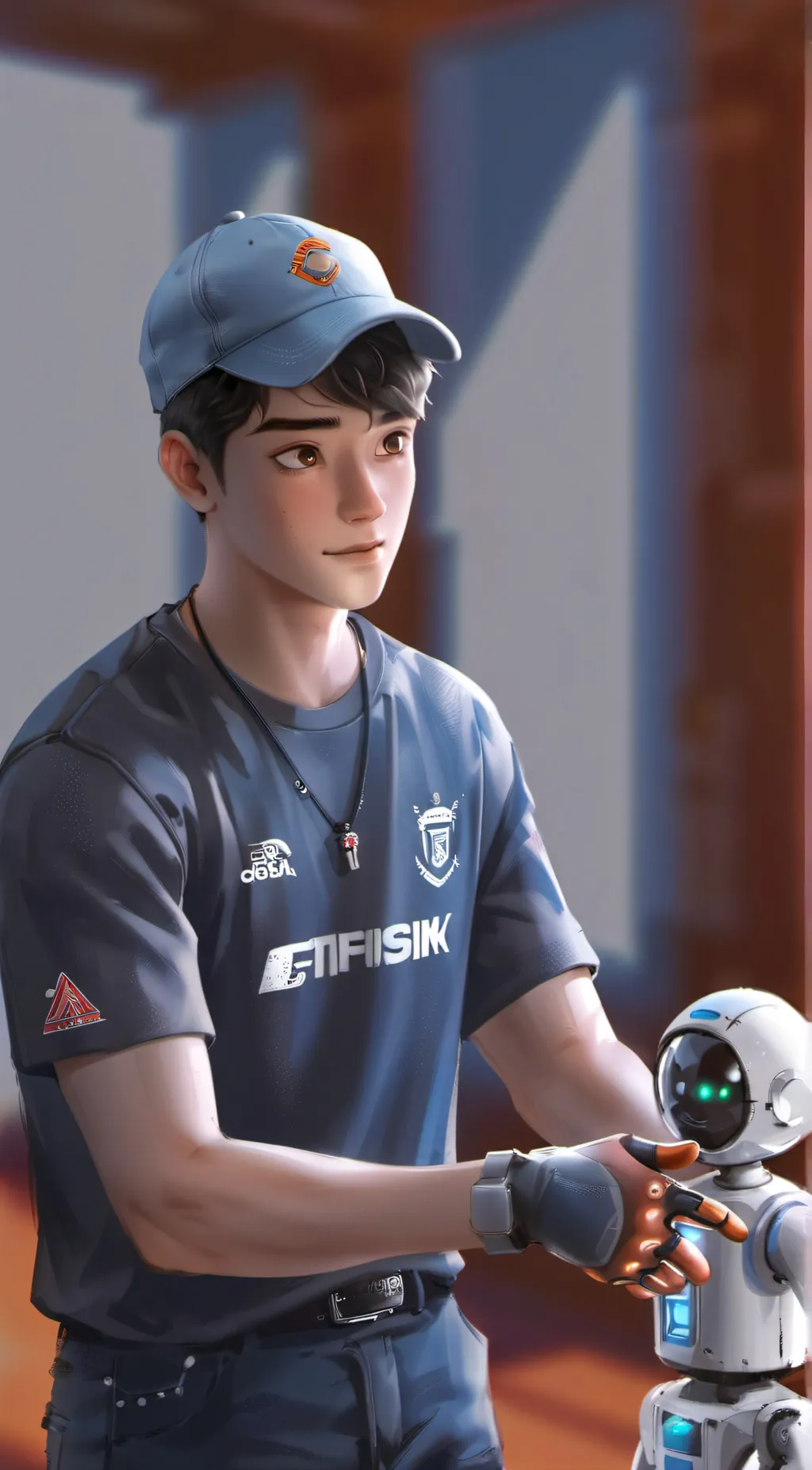 ai character: Tadashi Hamada background
