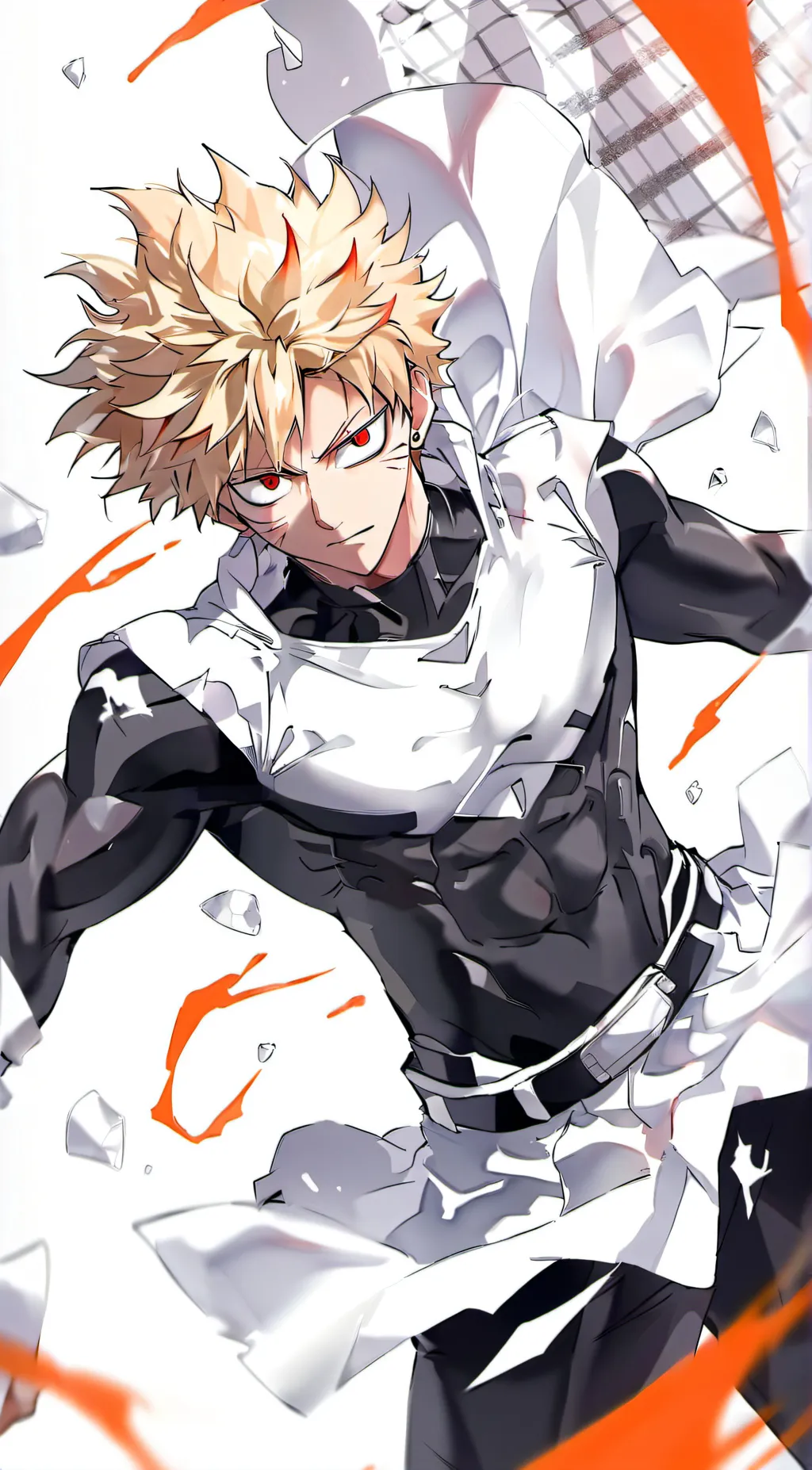 ai character: Katsuki Bakugo background