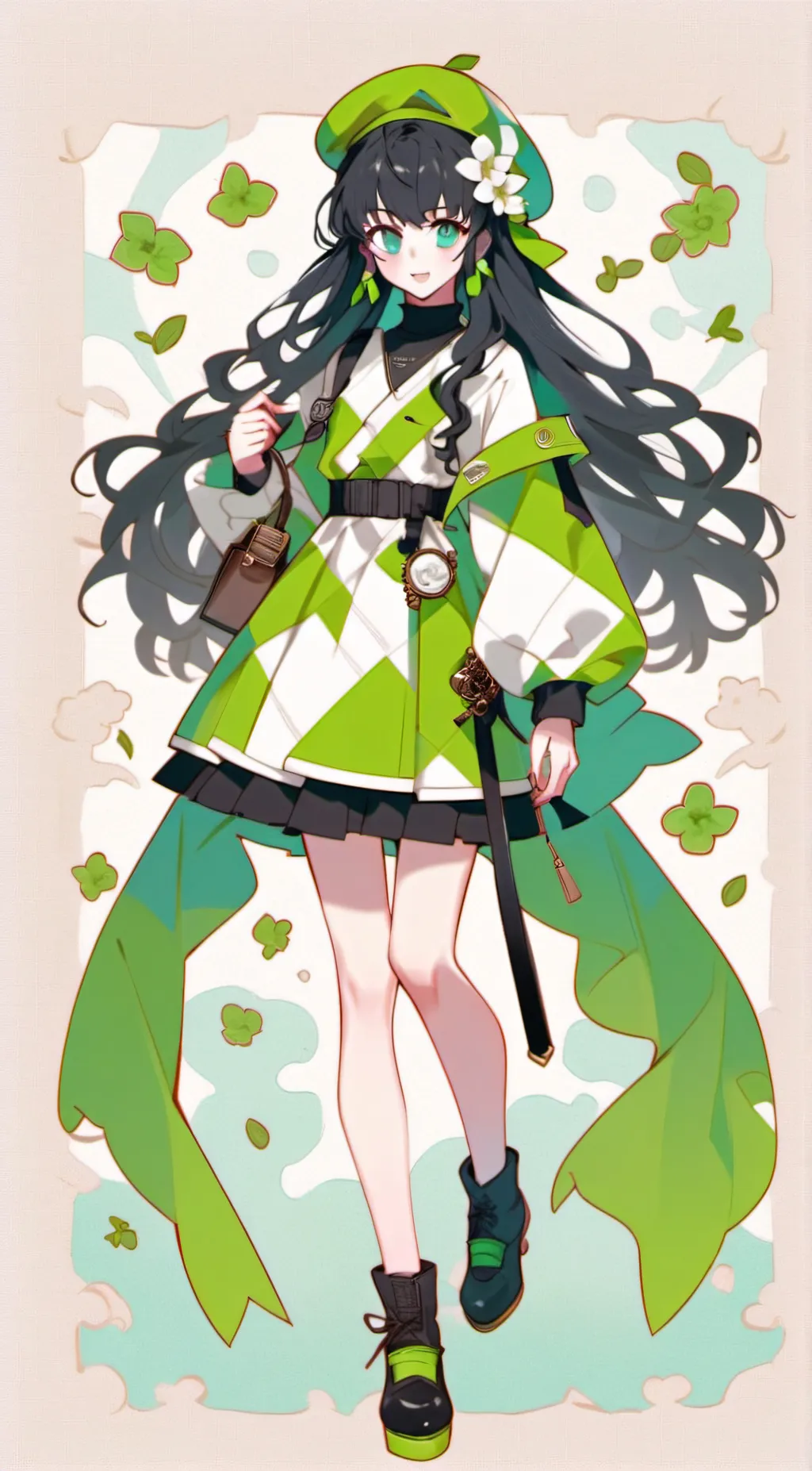 ai character: Demon slayer  background