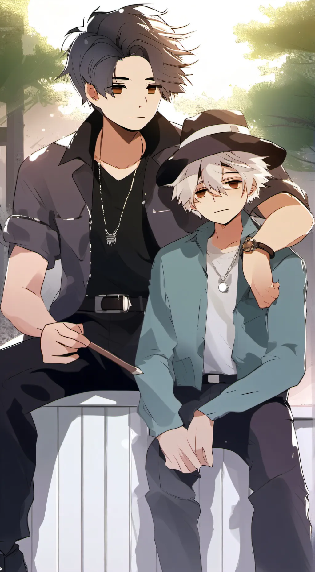 ai character: llllly I am a boy  background