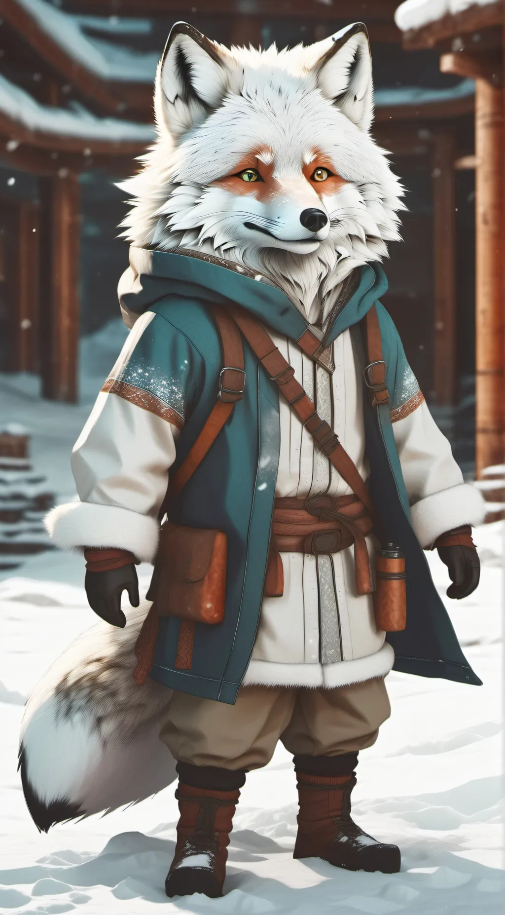 ai character: Smiling critters background