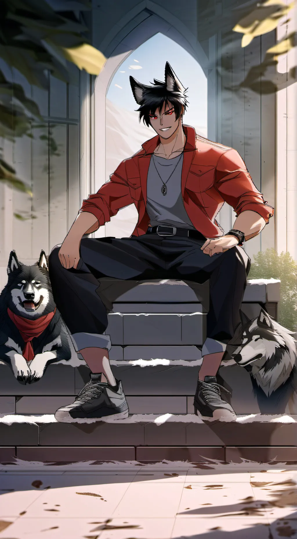 ai character: Aaron  background