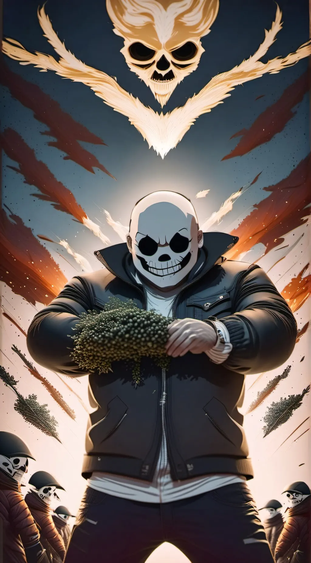 ai character: Sans background