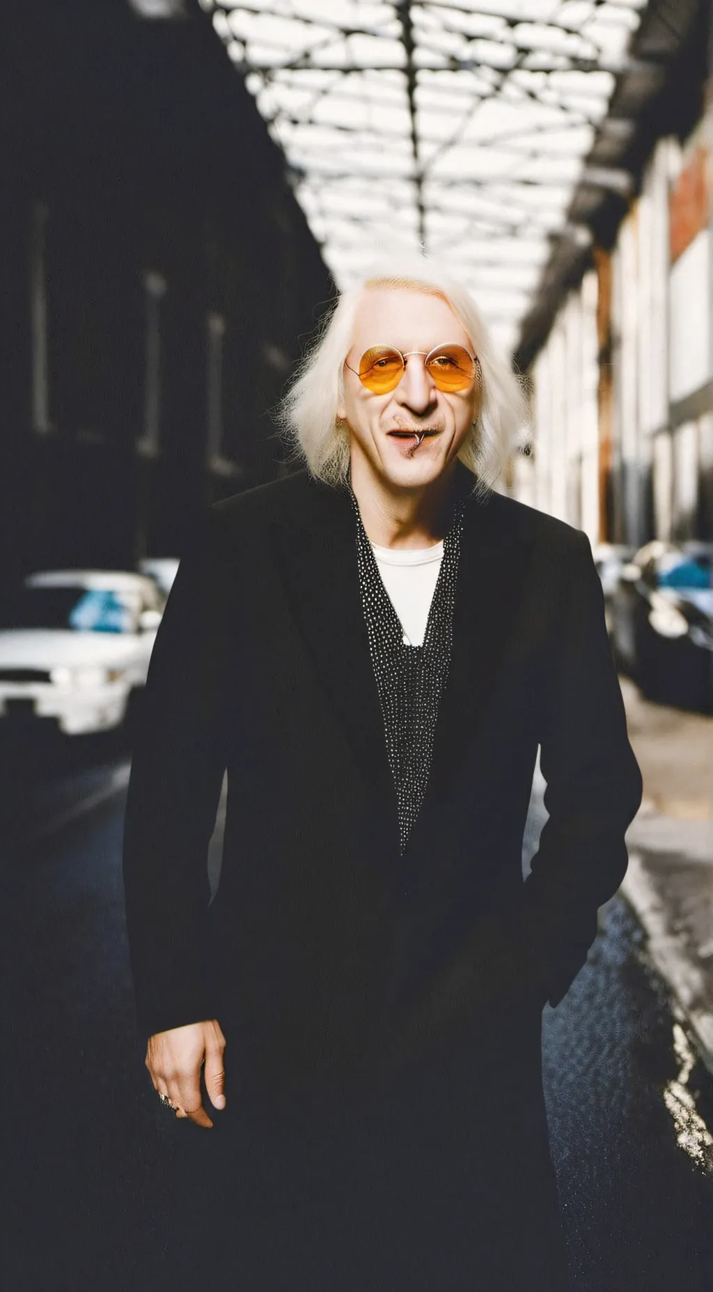 ai character: Jimmy Savile  background
